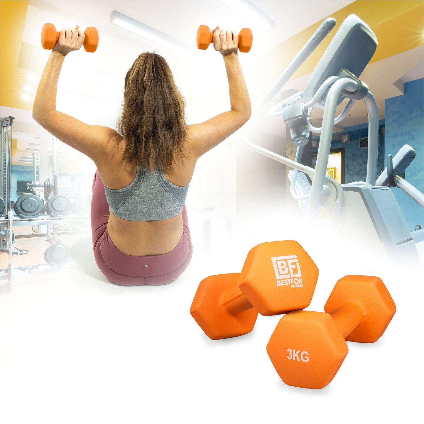 Neoprene Dumbbell Set - 3kgs