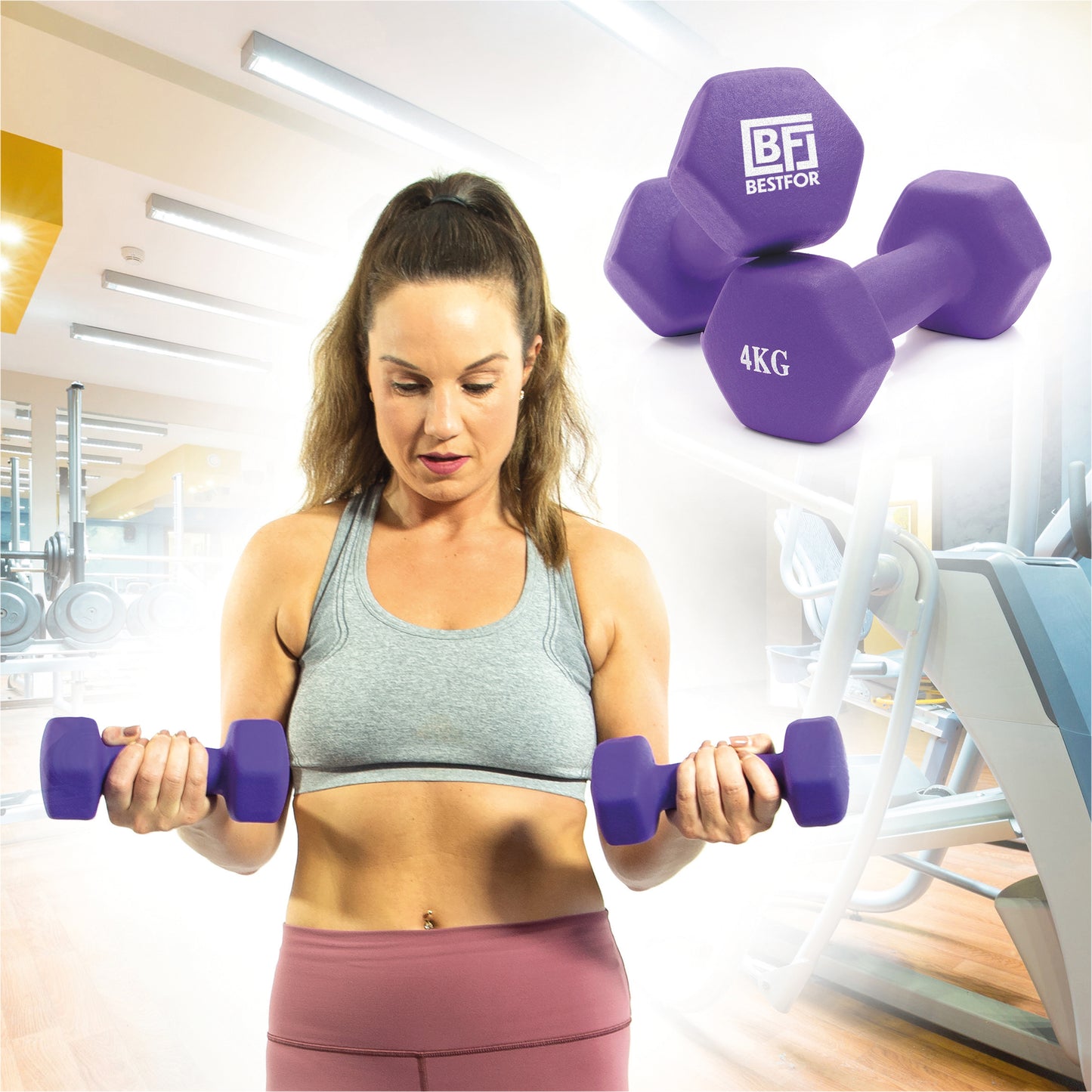 Neoprene Dumbbell Set - 4kgs