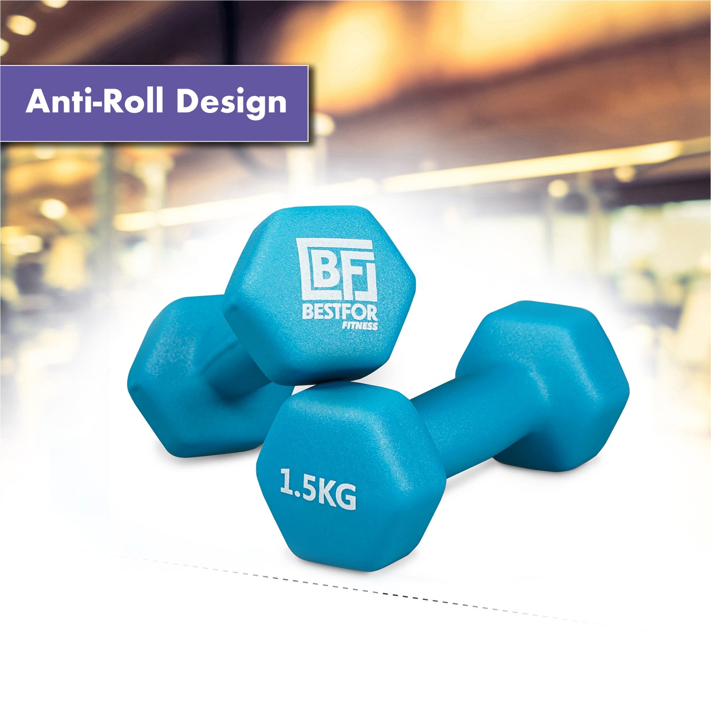 Neoprene Dumbbell Set - 1.5kgs