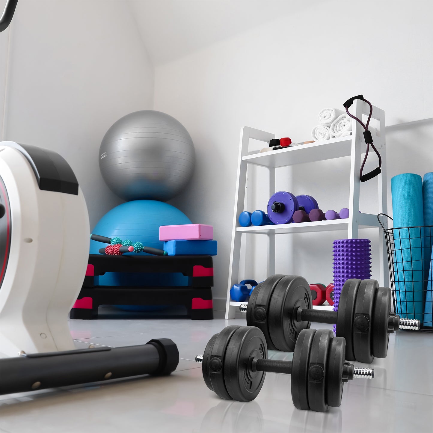 20kg Adjustable Dumbbells Weight Lifting Training Set