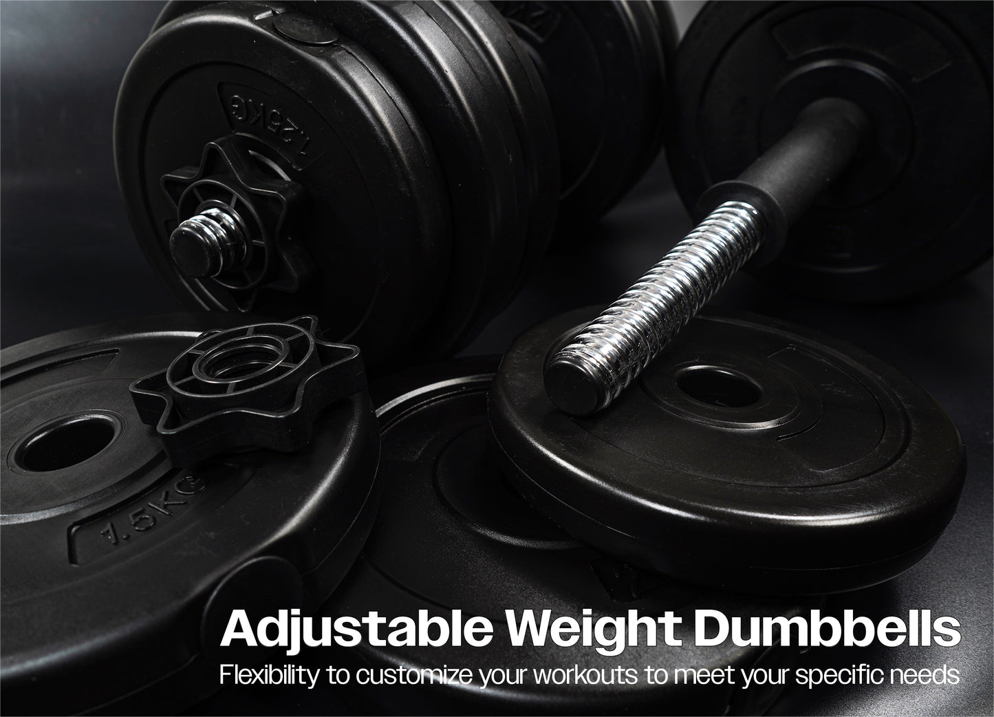 15kg Adjustable Dumbbells Weight Lifting Training Set