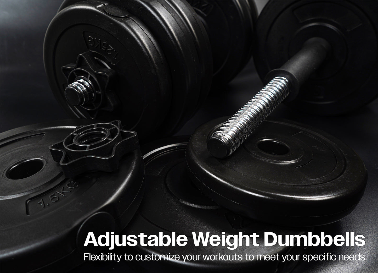 25kg Adjustable Dumbbells Weight Lifting Training Set