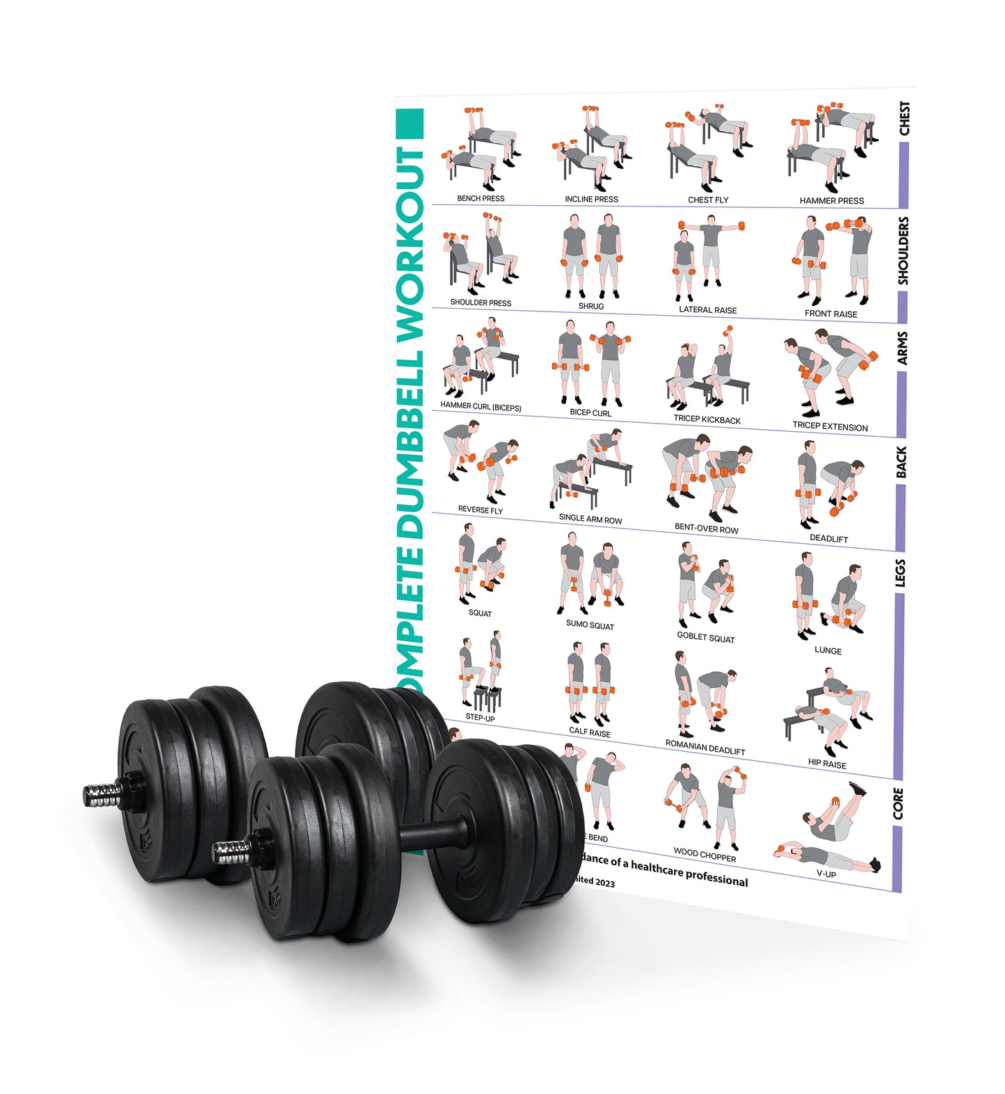 25kg Adjustable Dumbbells Weight Lifting Training Set