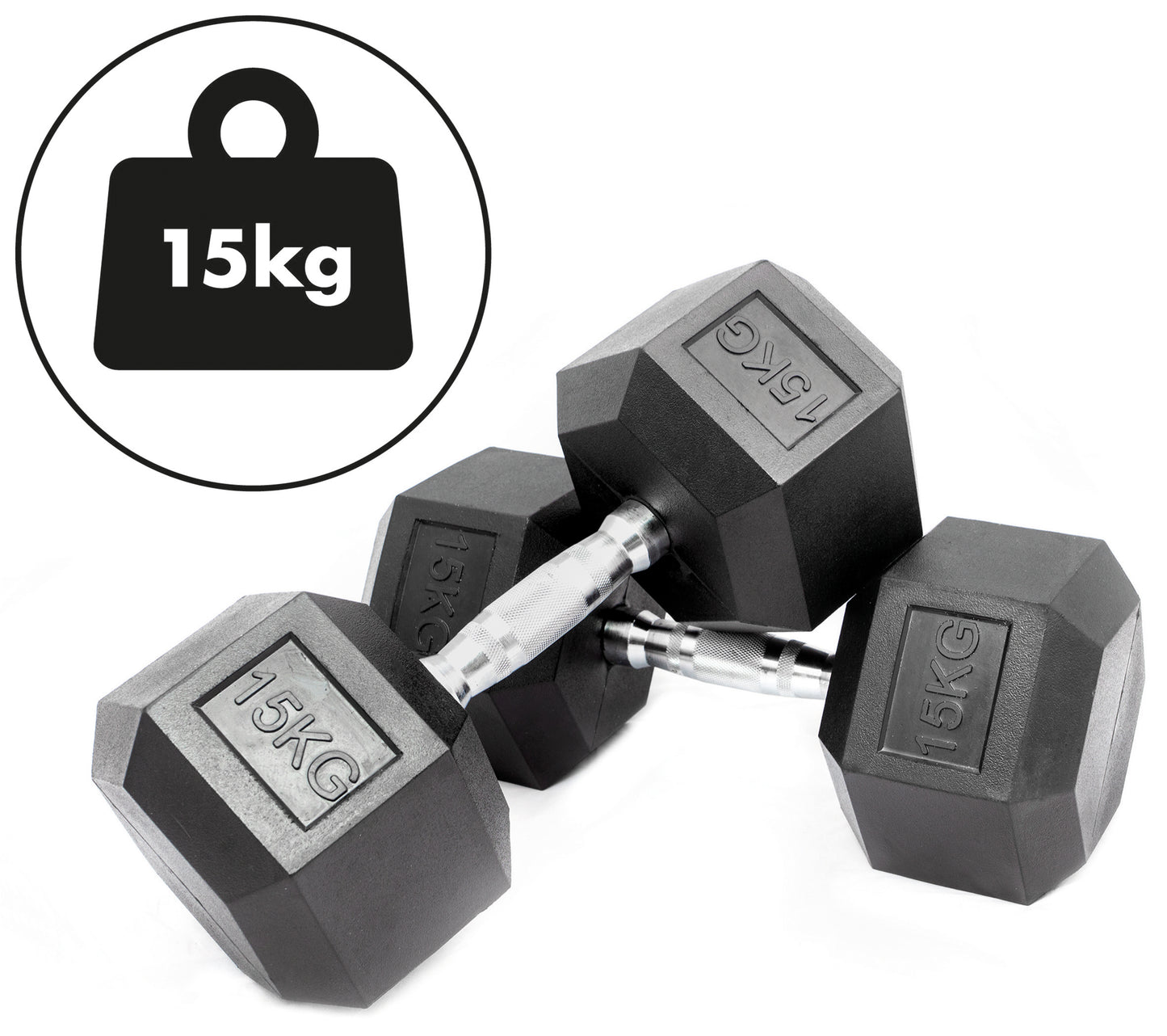 Hex Dumbbell Set - 15kgs
