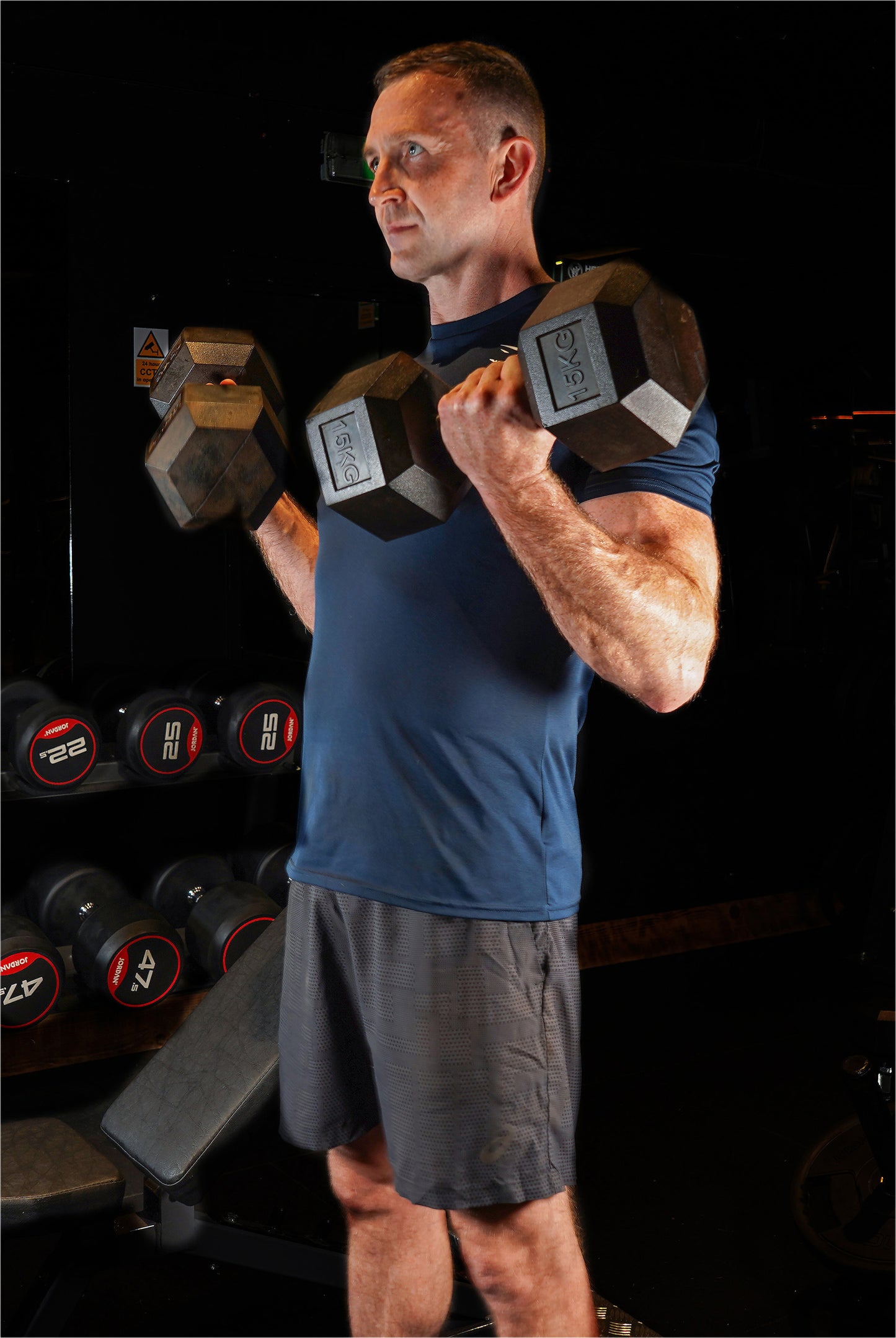 Hex Dumbbell Set - 15kgs