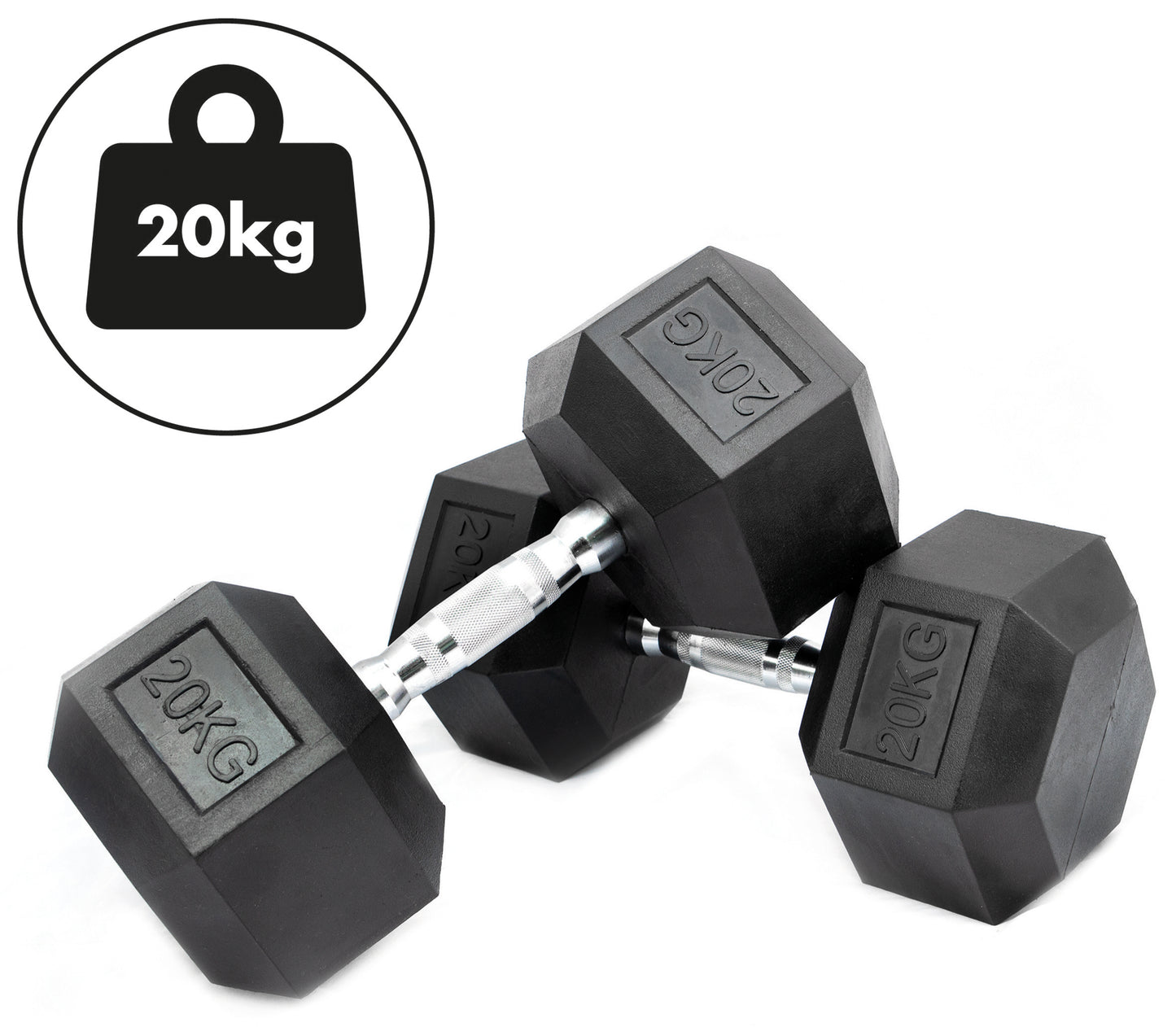 Hex Dumbbell Set - 20kgs