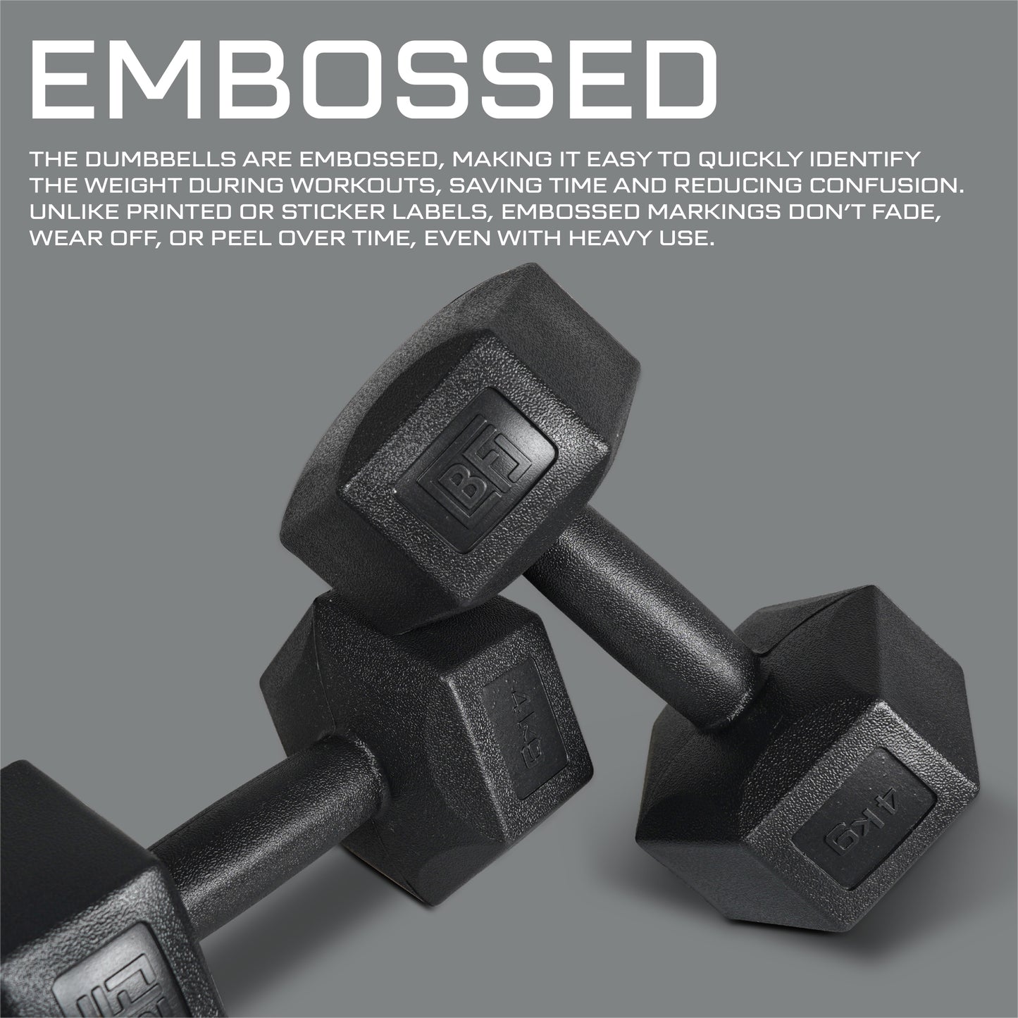 Bestfor 4kg Vinyl Coated Dumbbell (Pair)