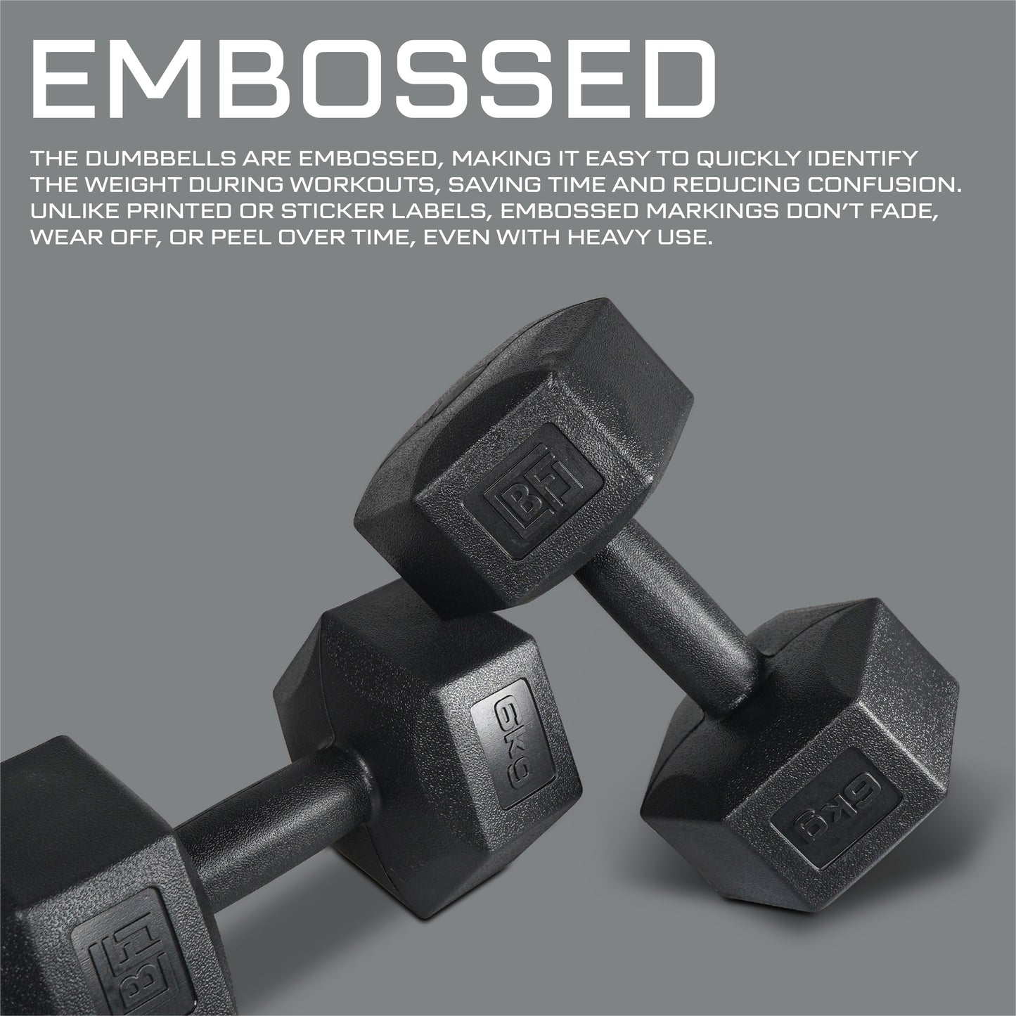 Bestfor 6kg Vinyl Coated Dumbbell (Pair)