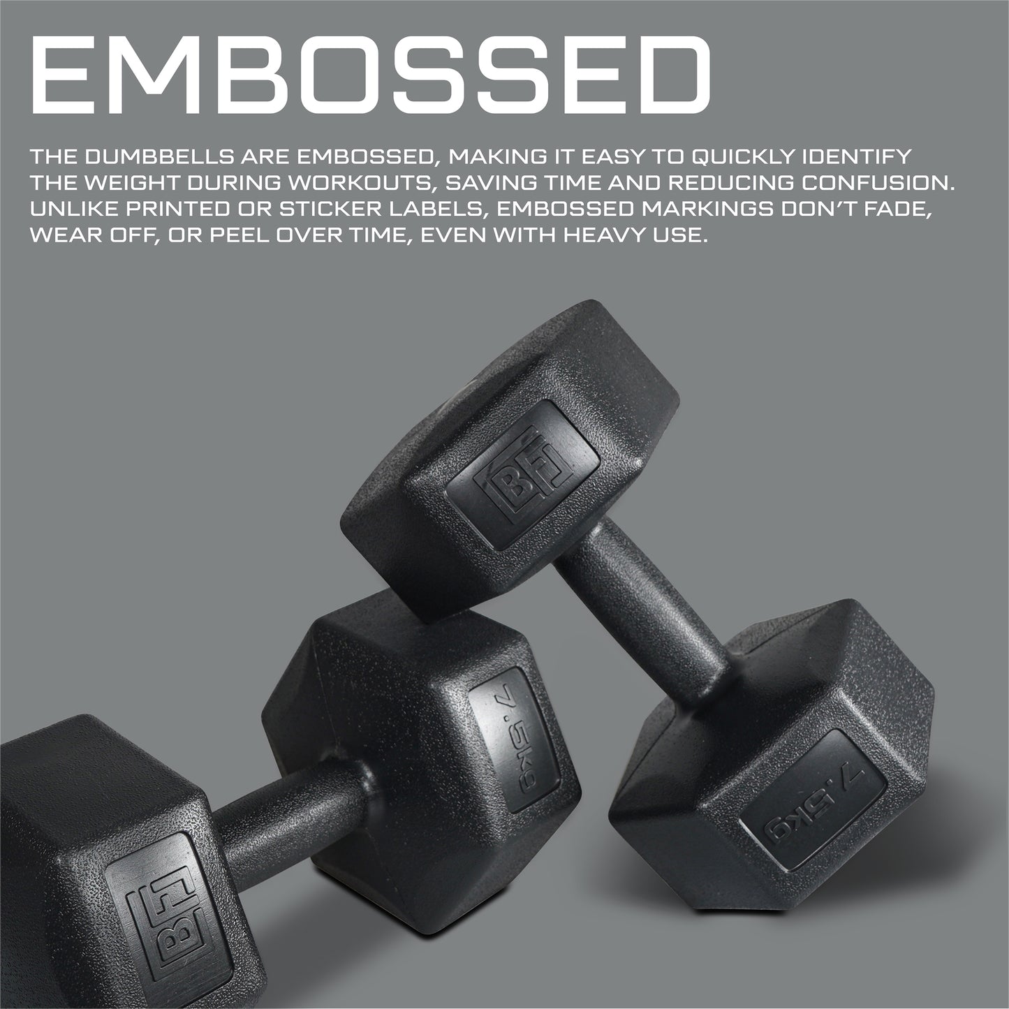 Bestfor 7.5kg Vinyl Coated Dumbbell (Pair)