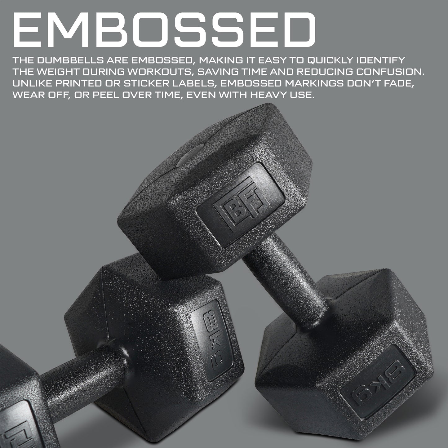 Bestfor 8kg Vinyl Coated Dumbbell (Pair)