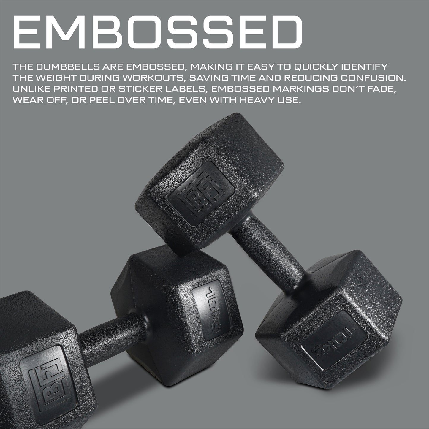 Bestfor 10kg Vinyl Coated Dumbbell (Pair)