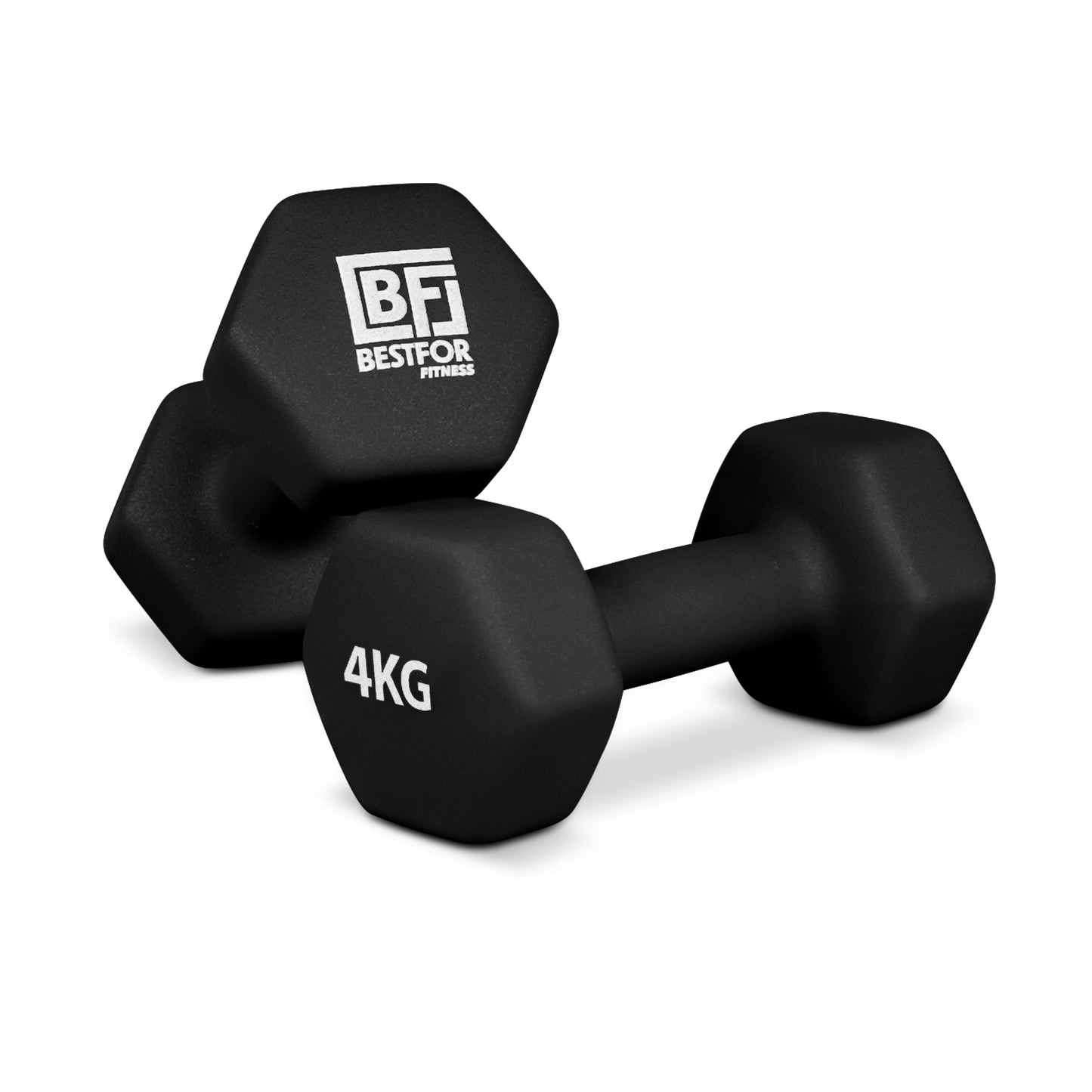 Bestfor 4kg Hex Neoprene Dumbbell Set (Pair)