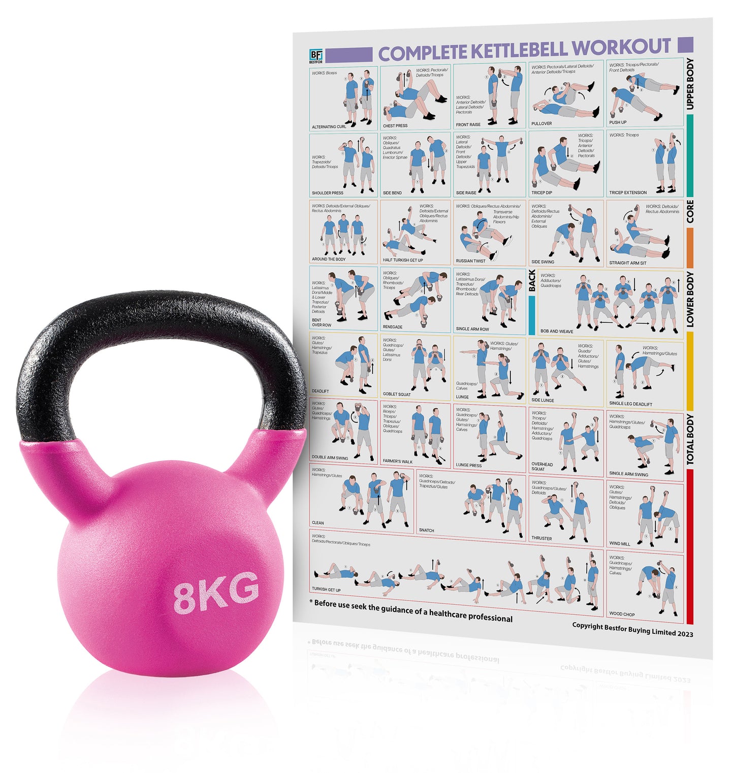 Neoprene Kettlebell - 8kgs