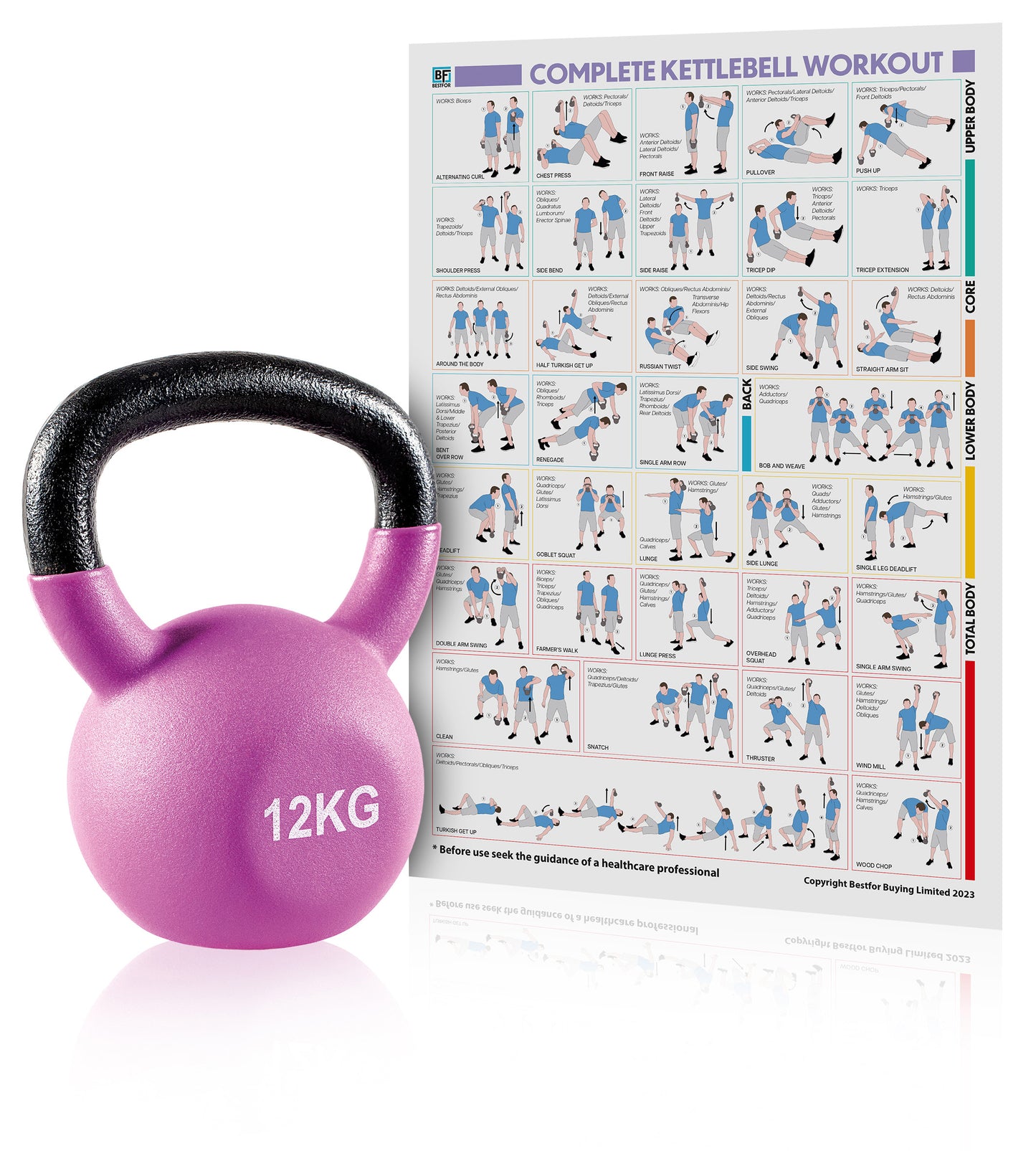 Neoprene Kettlebell - 12kgs