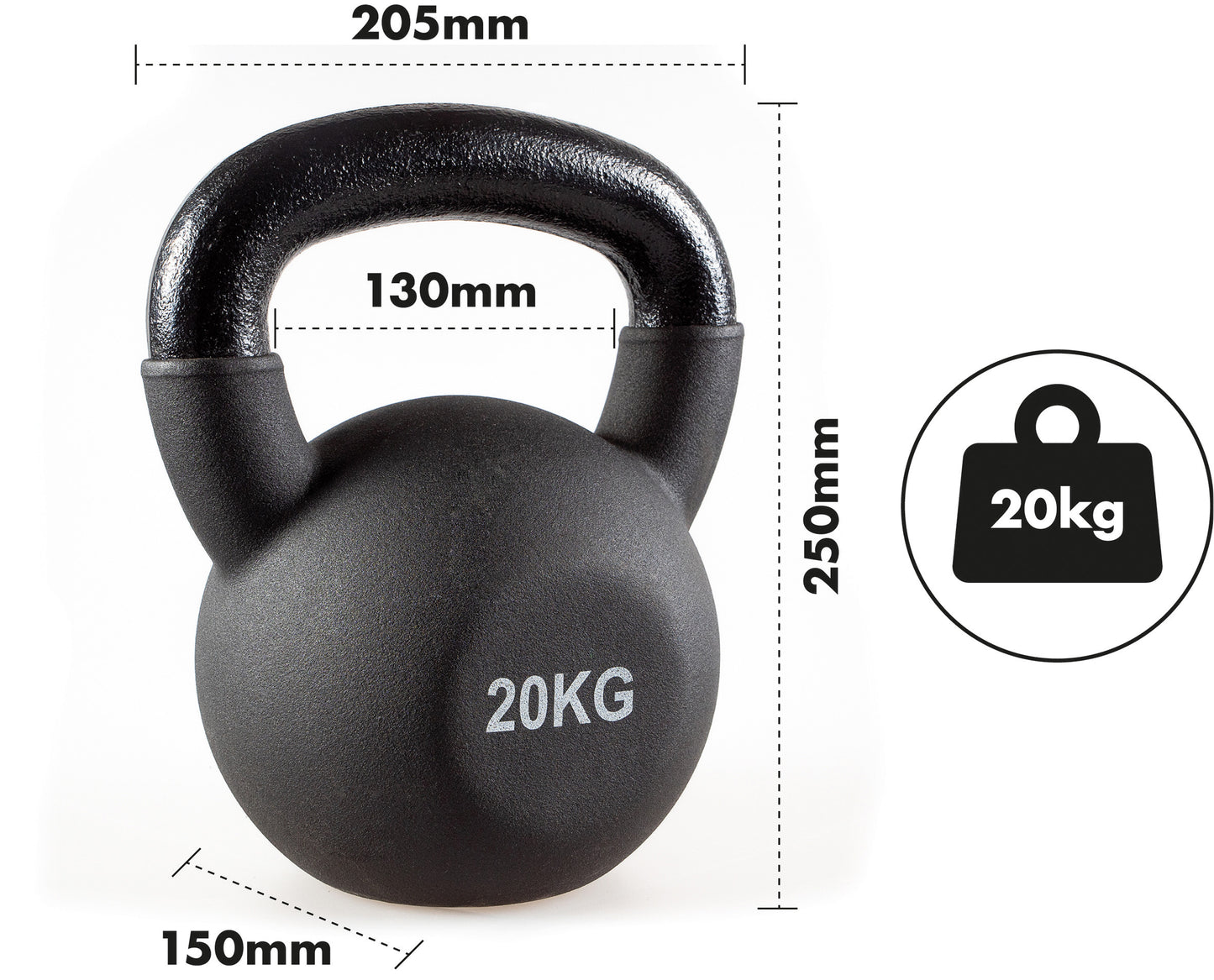Neoprene Kettlebell - 20kgs