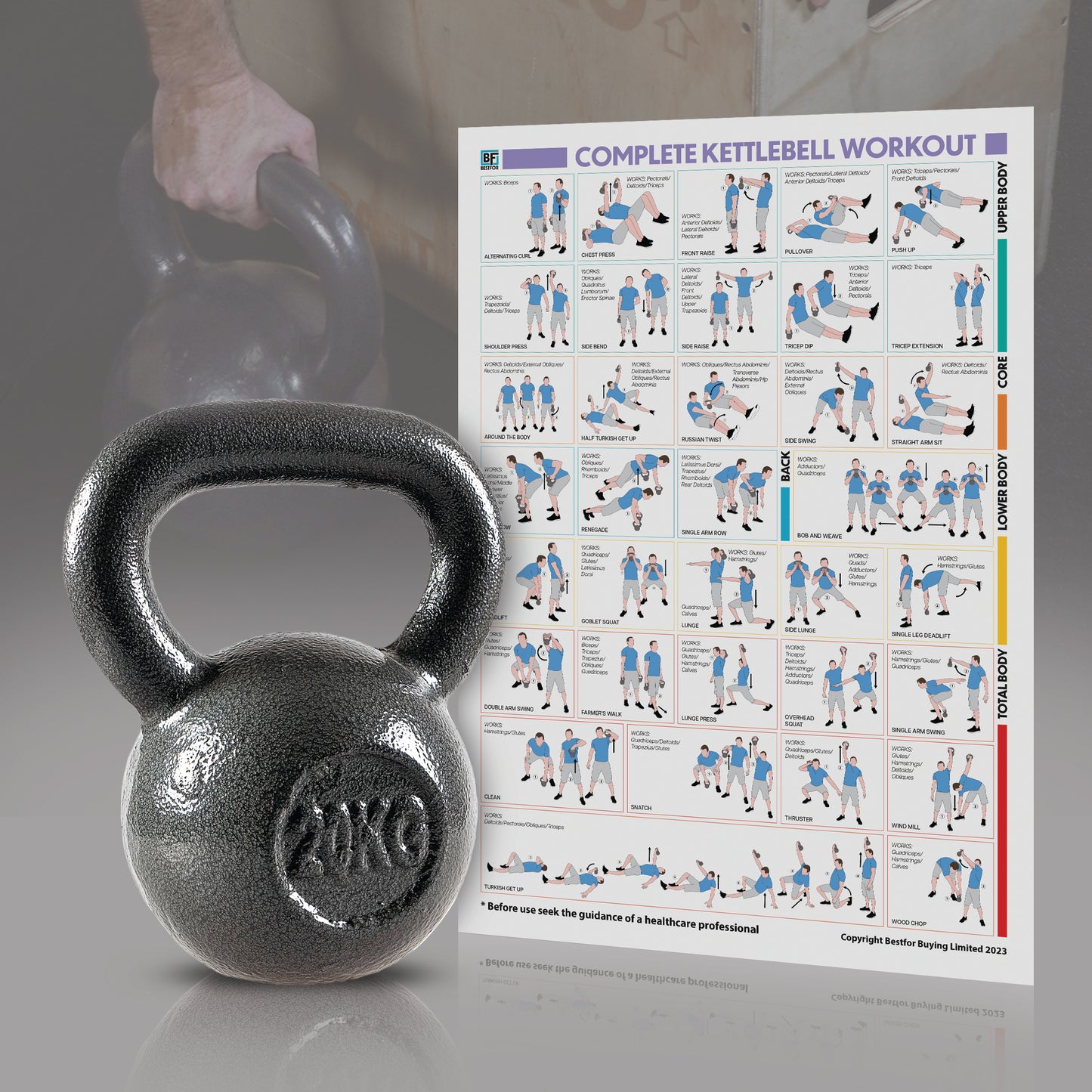 Cast Iron Kettlebell - 20kgs