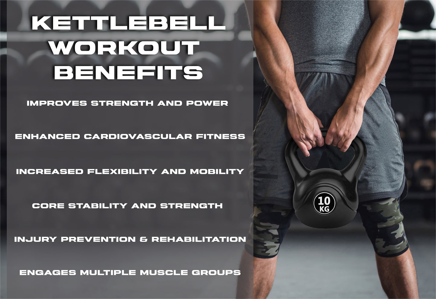Bestfor Vinyl Coated Kettlebell (10kg)