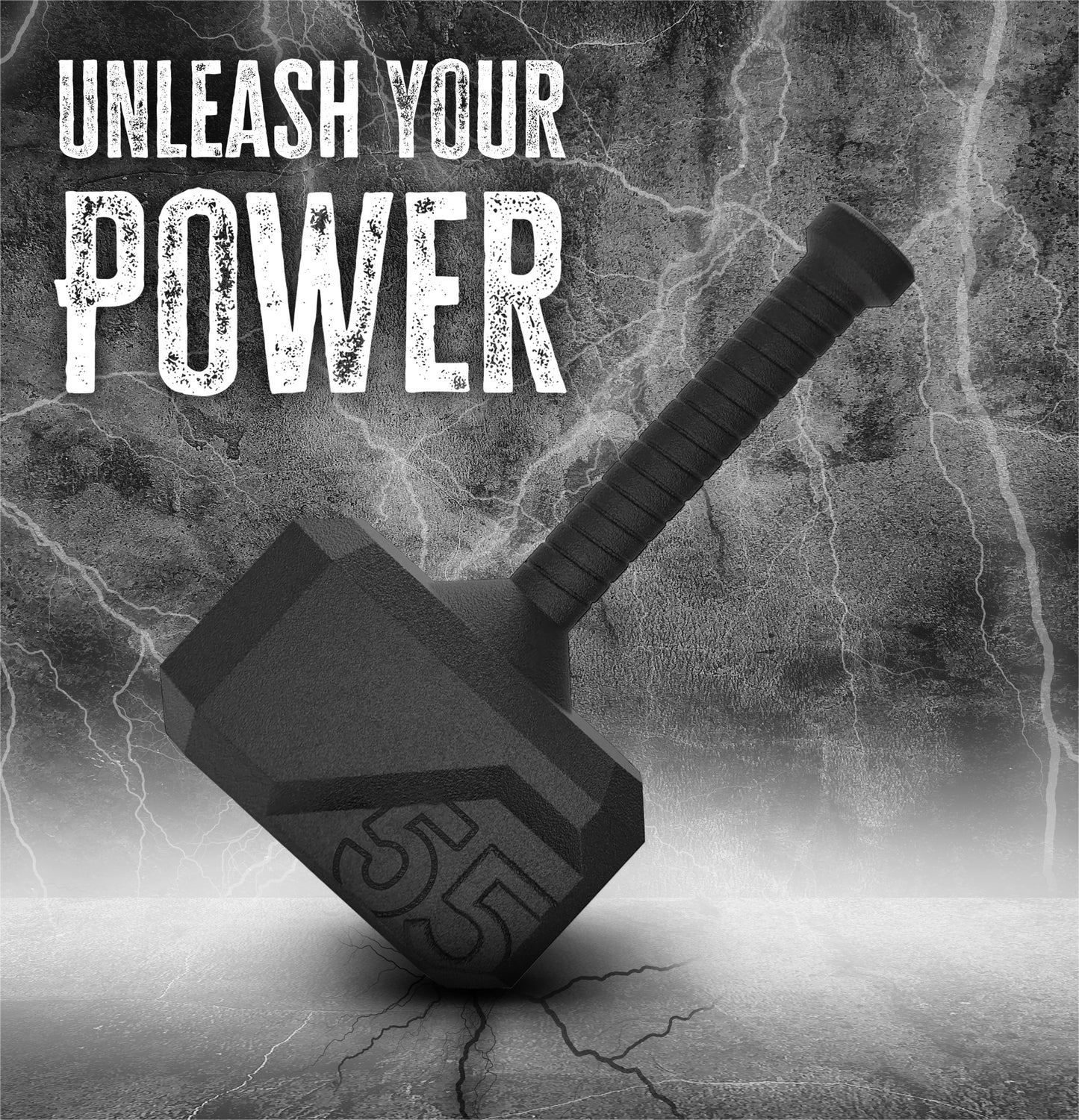 Bestfor Hammer Iron Kettlebell (55lb)