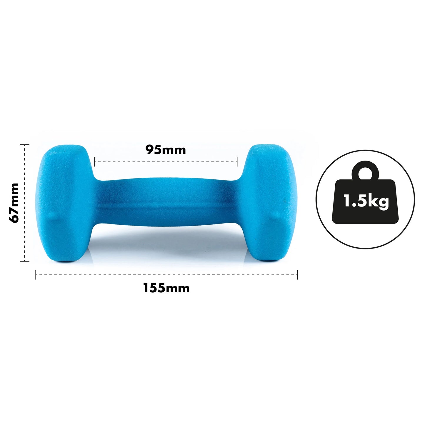 Neoprene Dumbbell Set - 1.5kgs
