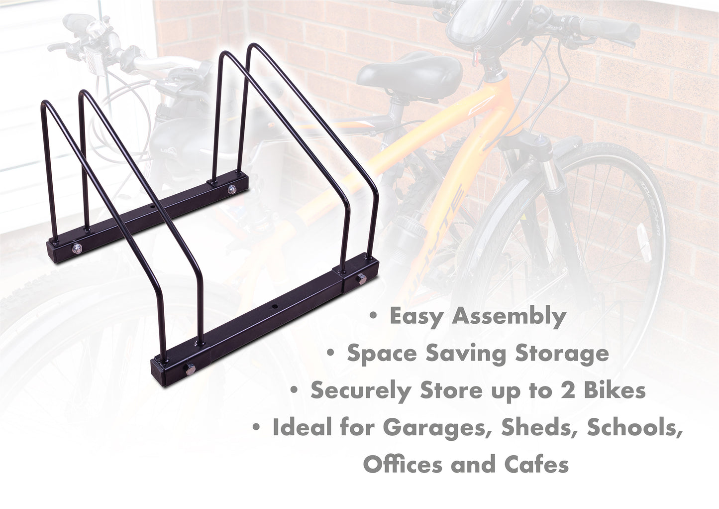 Free Standing 2 Rack Bicycle Stand