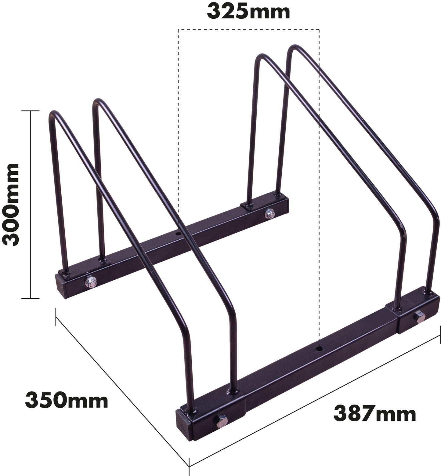 Free Standing 2 Rack Bicycle Stand
