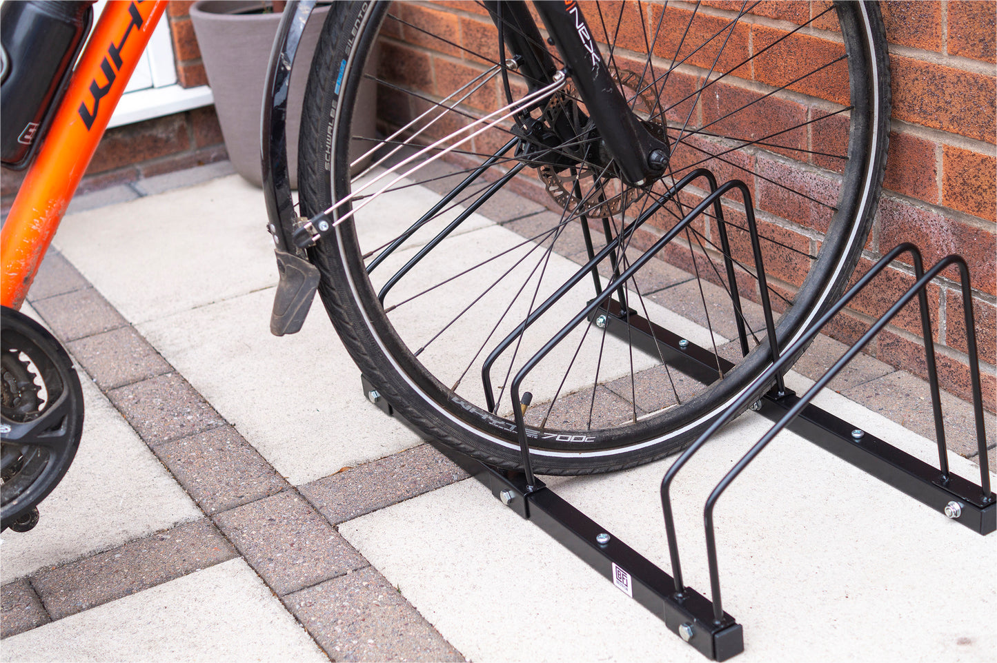 Free Standing 2 Rack Bicycle Stand