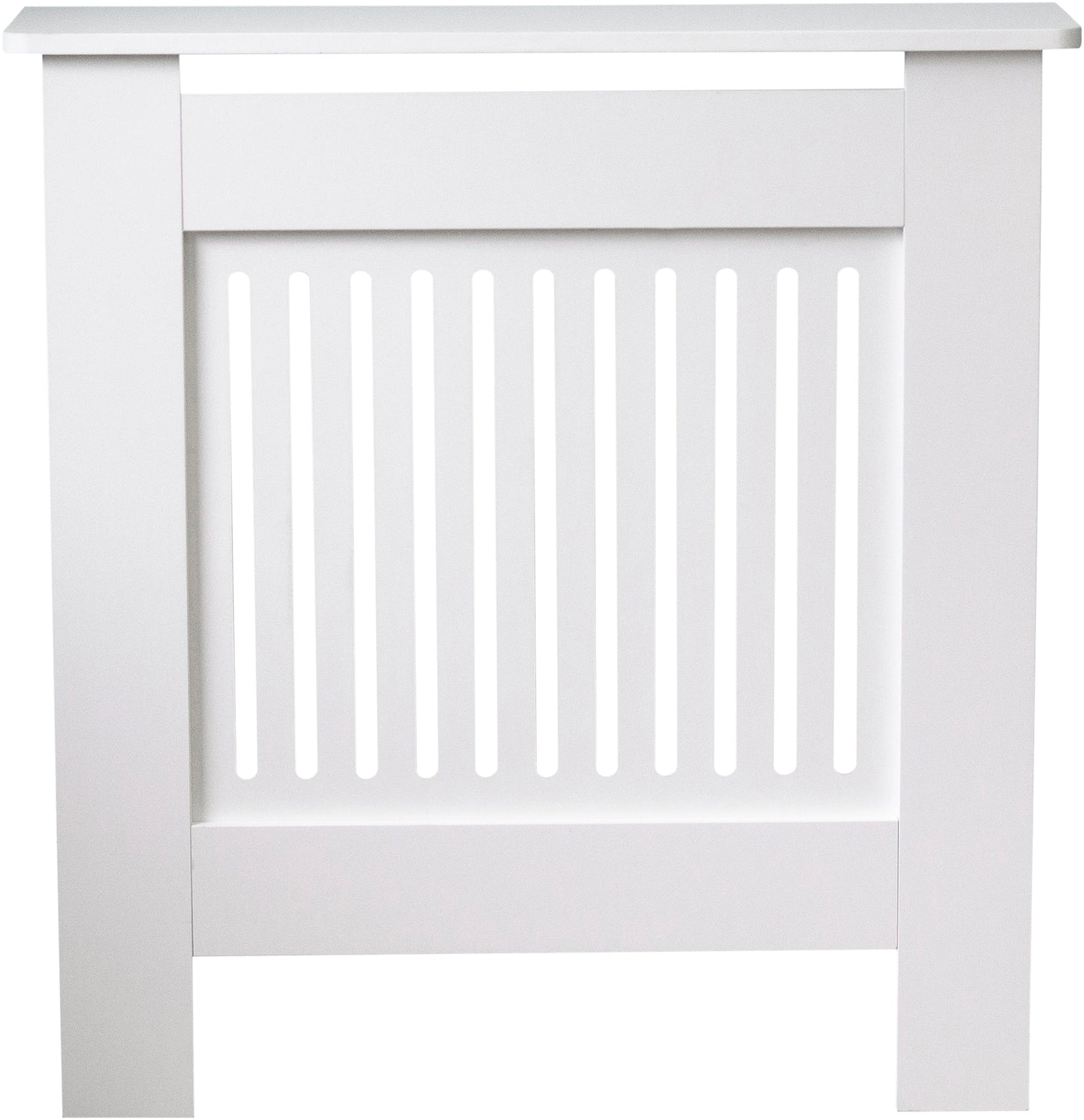 MDF Radiator Cover Vertical Vents, Small - White
