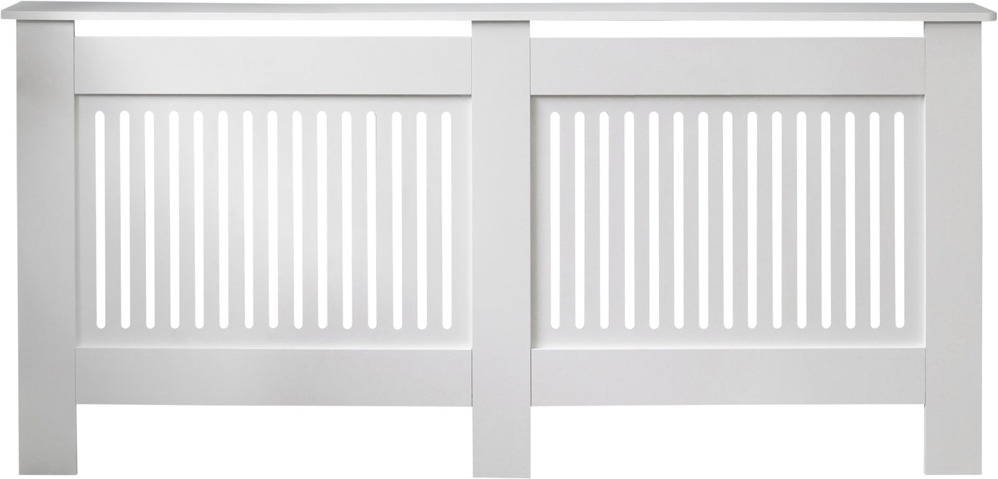 MDF Radiator Cover Vertical Vents, X.Large - White