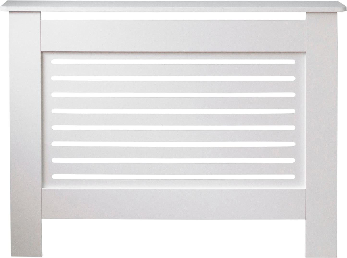MDF Radiator Cover Horizontal Vents, Medium - White