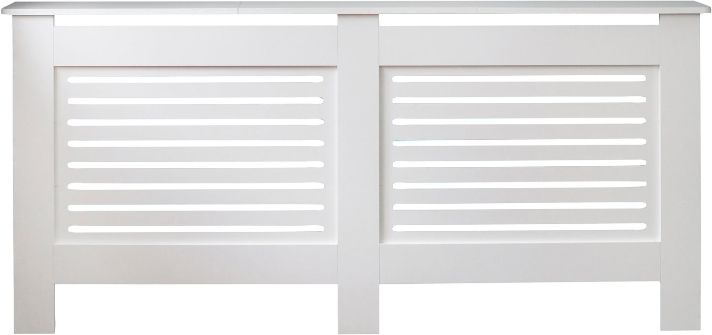 MDF Radiator Cover Horizontal Vents, X.Large - White