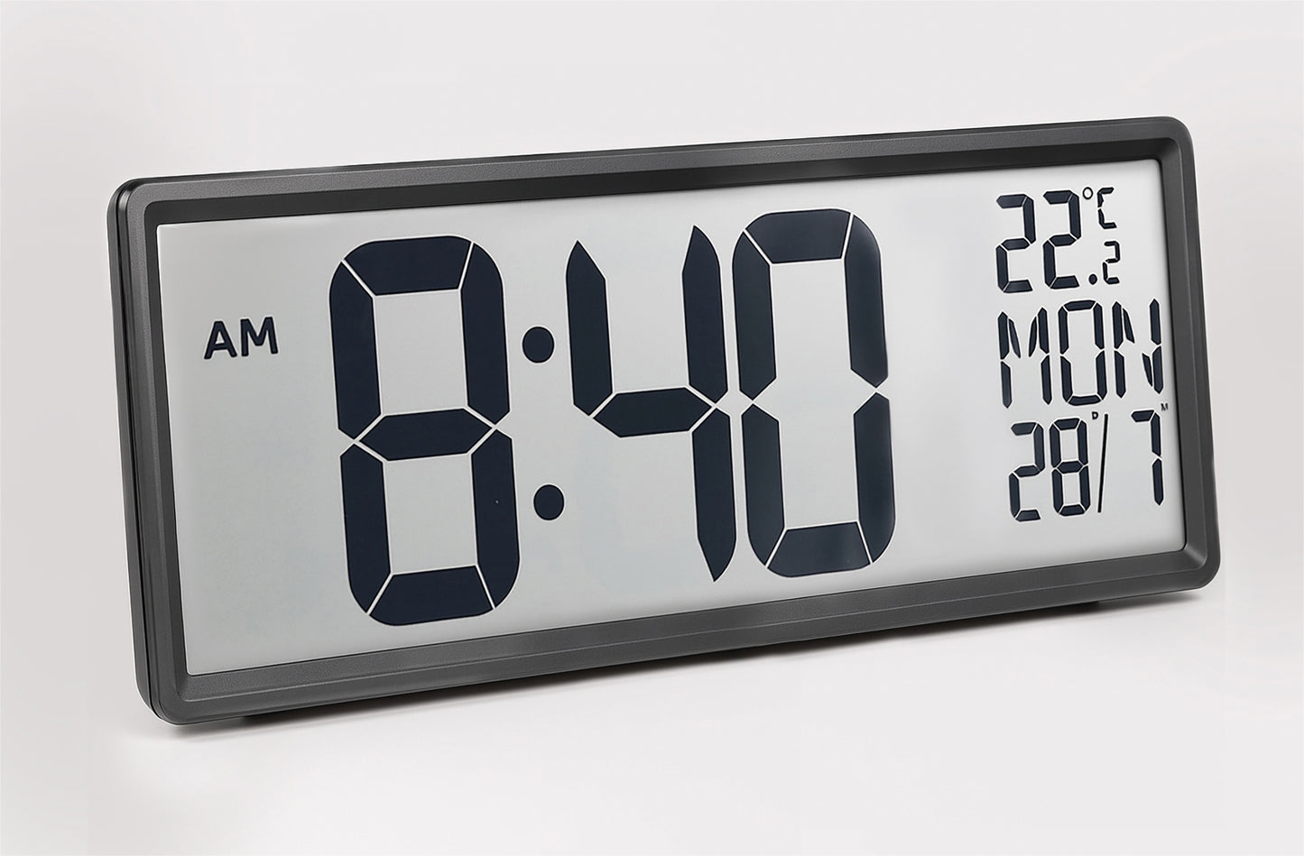 Large Digit Alarm Clock (Black)
