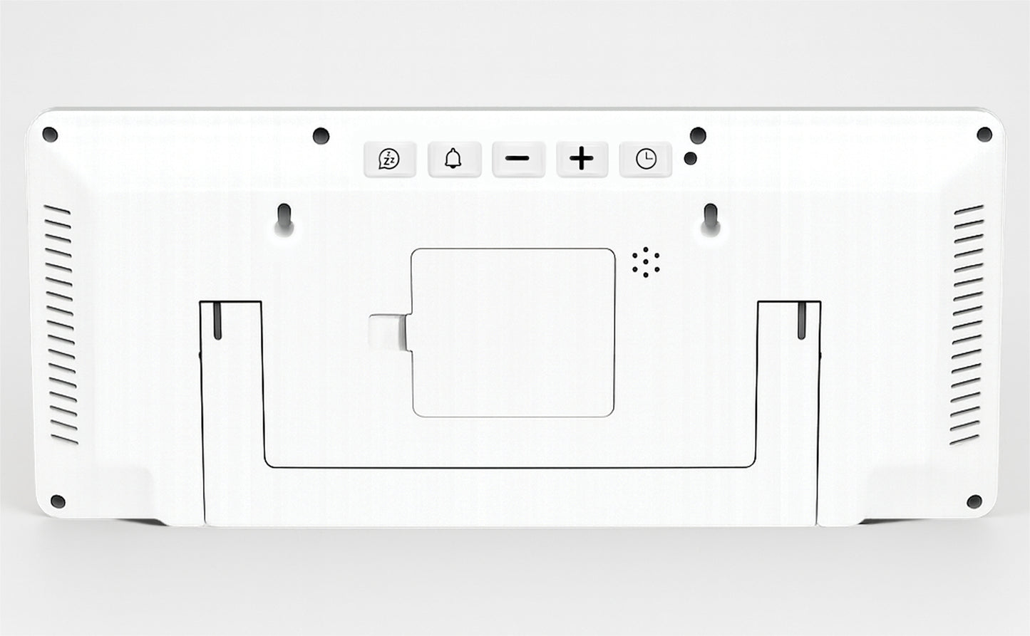 Large Digit Alarm Clock (White)