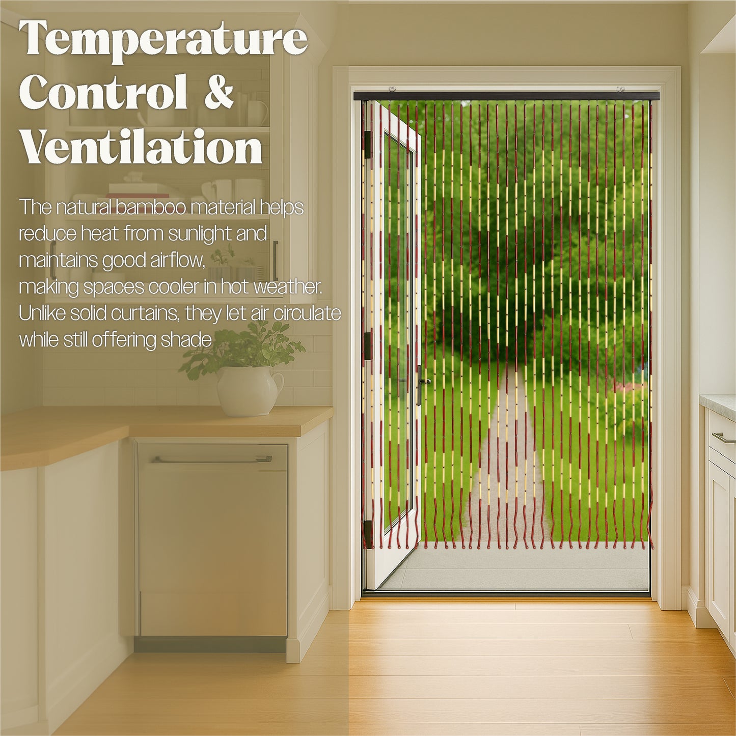 Bestfor Bamboo Beaded Door Insect Screen