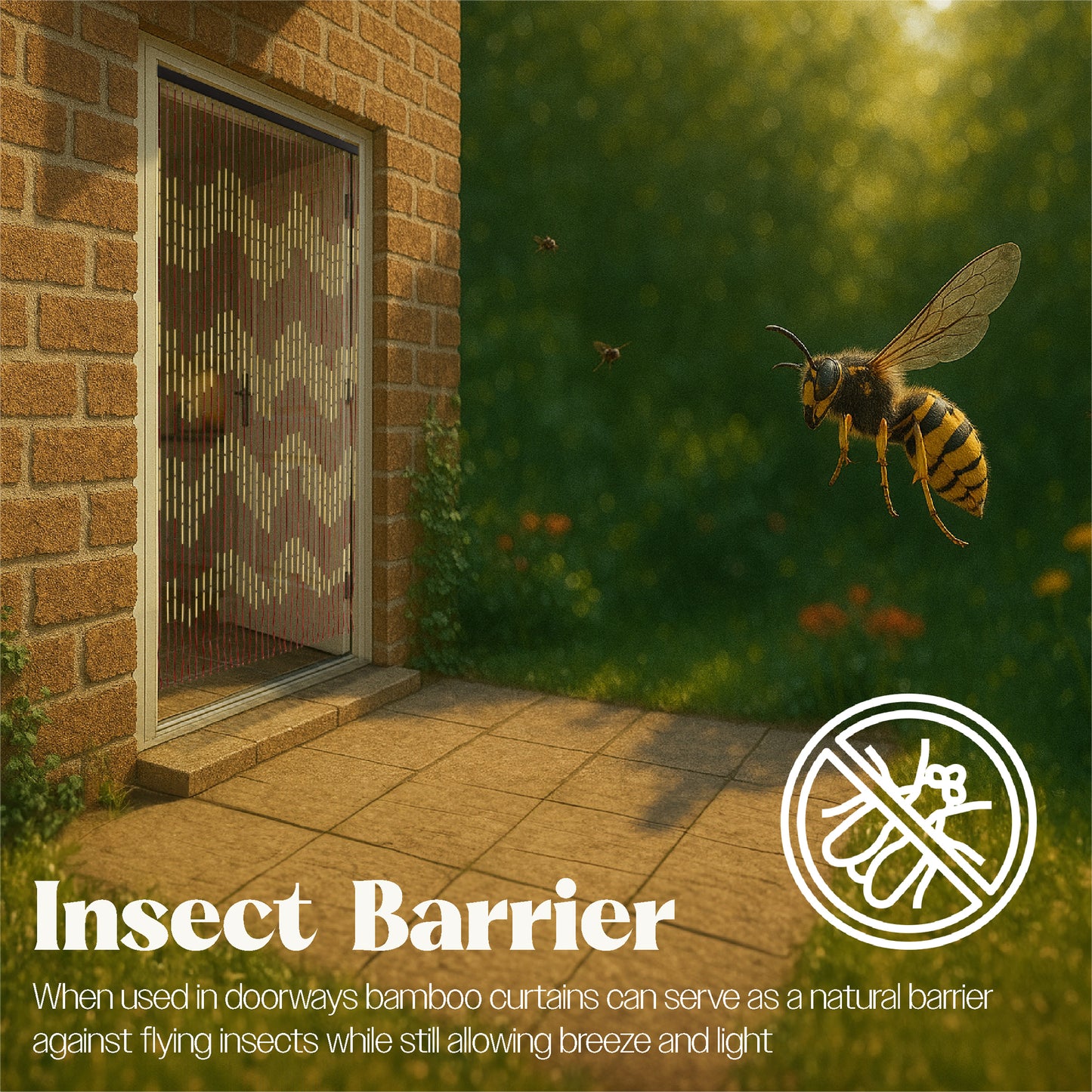 Bestfor Bamboo Beaded Door Insect Screen