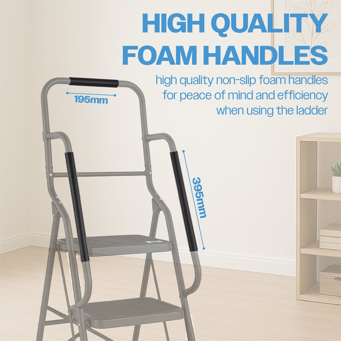 Bestfor 2 Step Ladder with Handrails