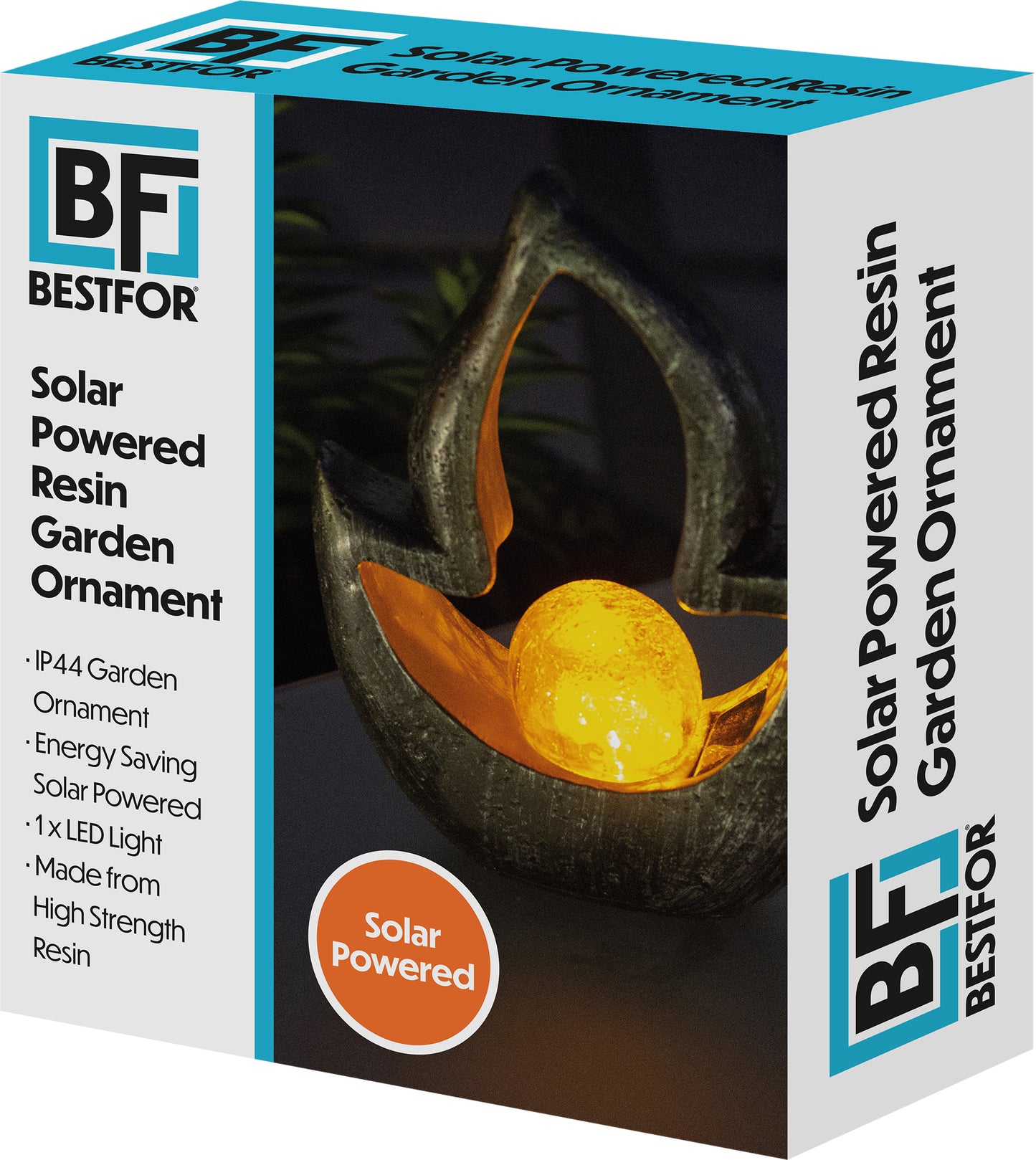 Solar Powered Resin Lamp - Flame