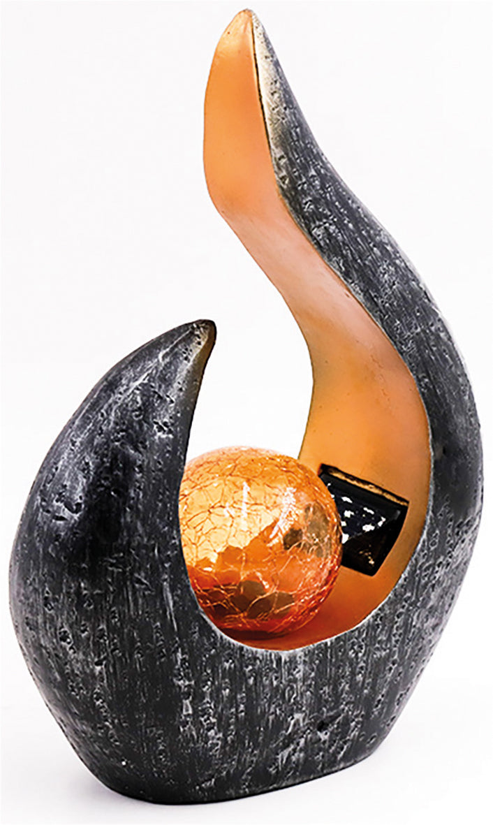Solar Powered Resin Lamp - Tribal