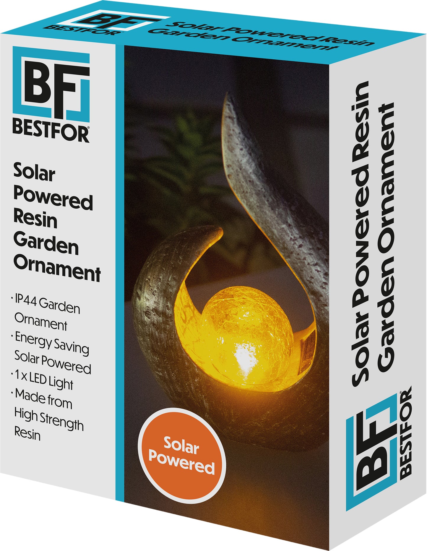 Solar Powered Resin Lamp - Tribal