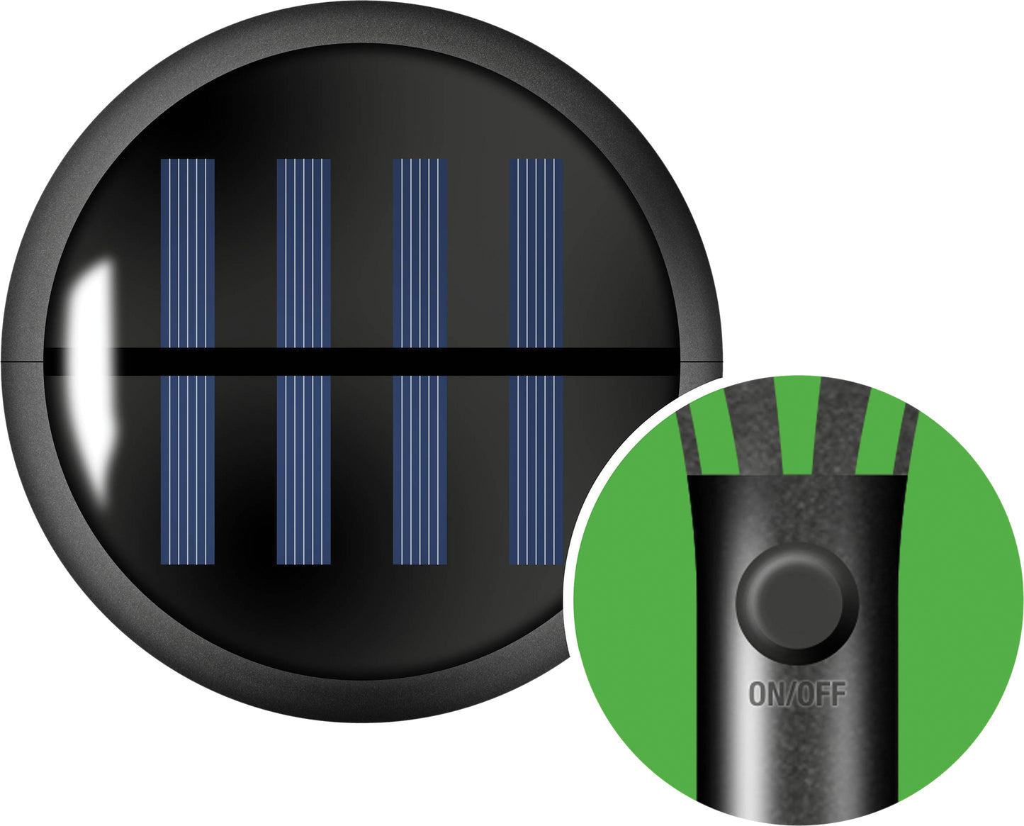 Solar Powered Torch Lights with Realistic Flickering Flame Effect - Pack of 4