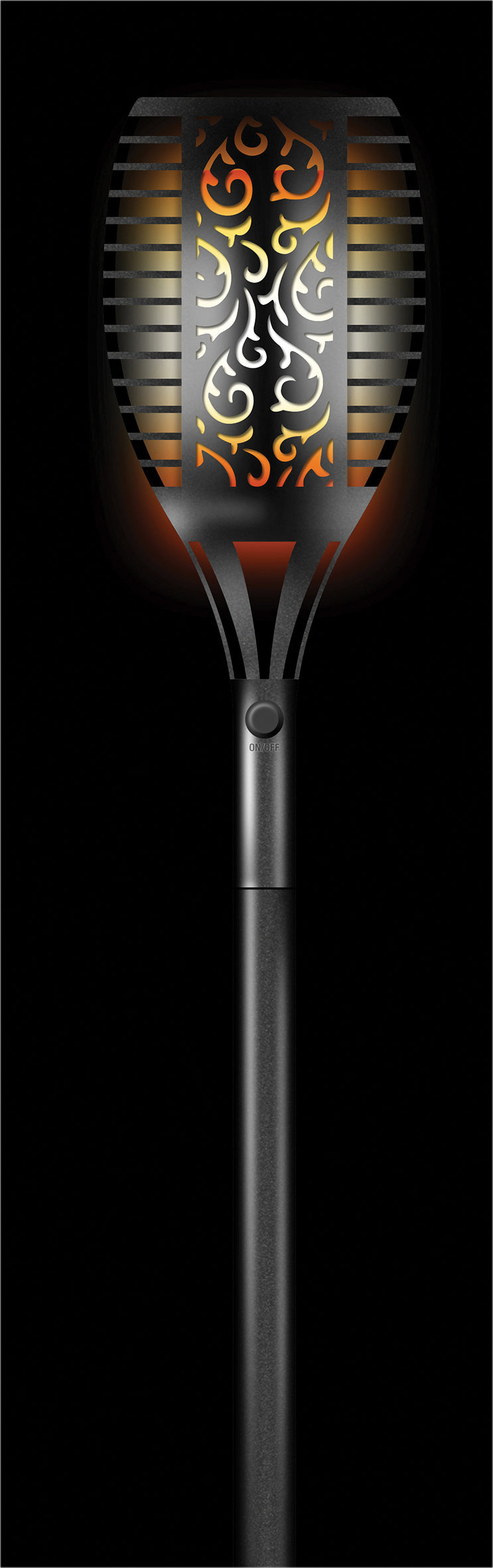 Solar Powered Torch Lights with Realistic Flickering Flame Effect - Pack of 4