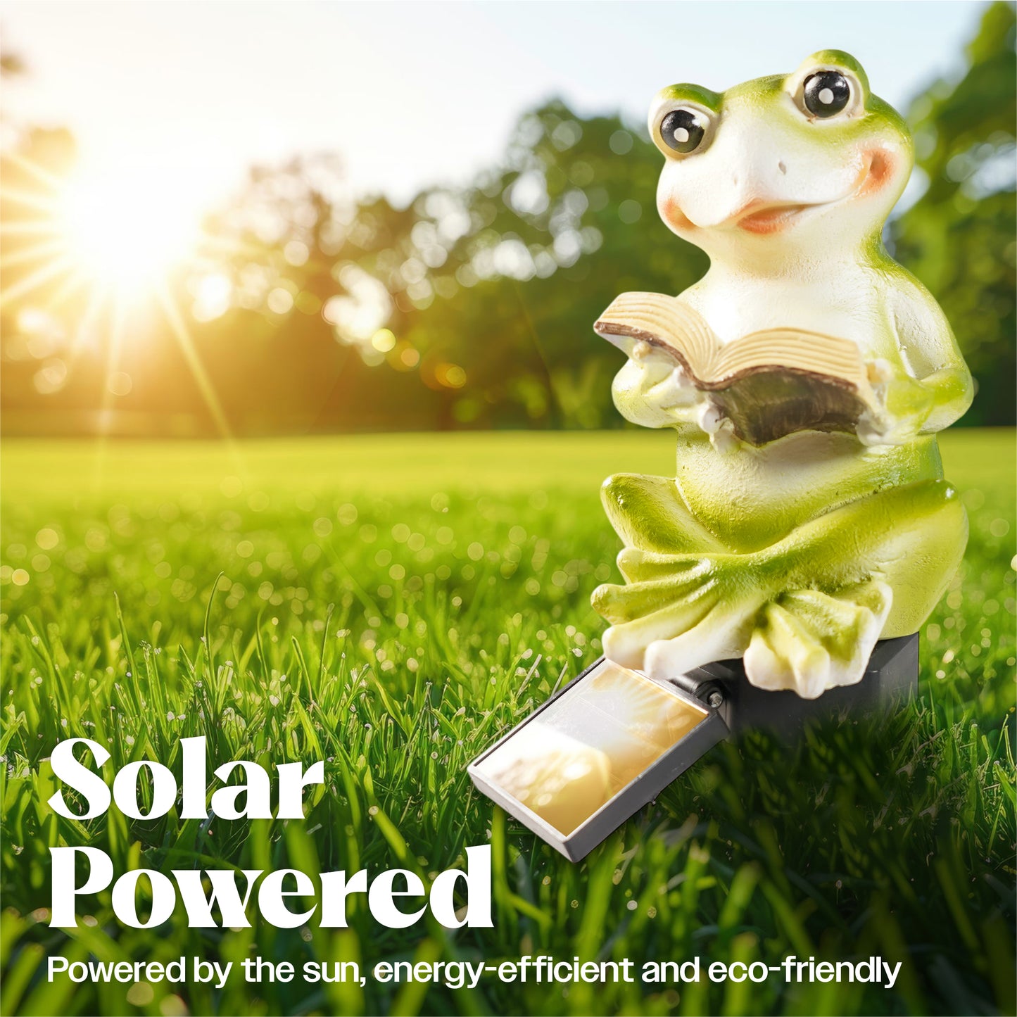 LED Solar Powered Frog Garden Stake Light