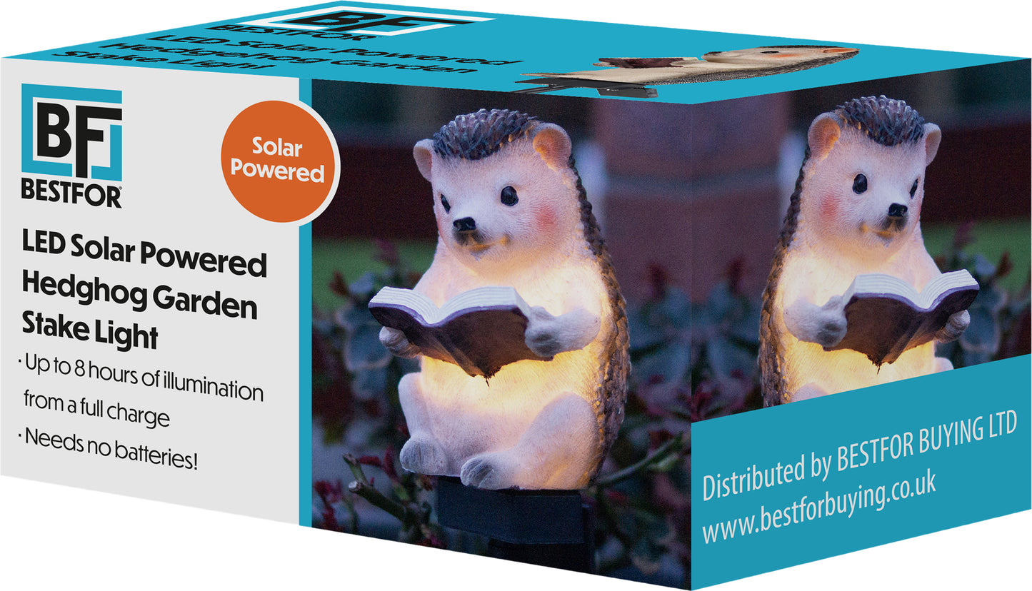 LED Solar Powered Hedgehog Garden Stake Light