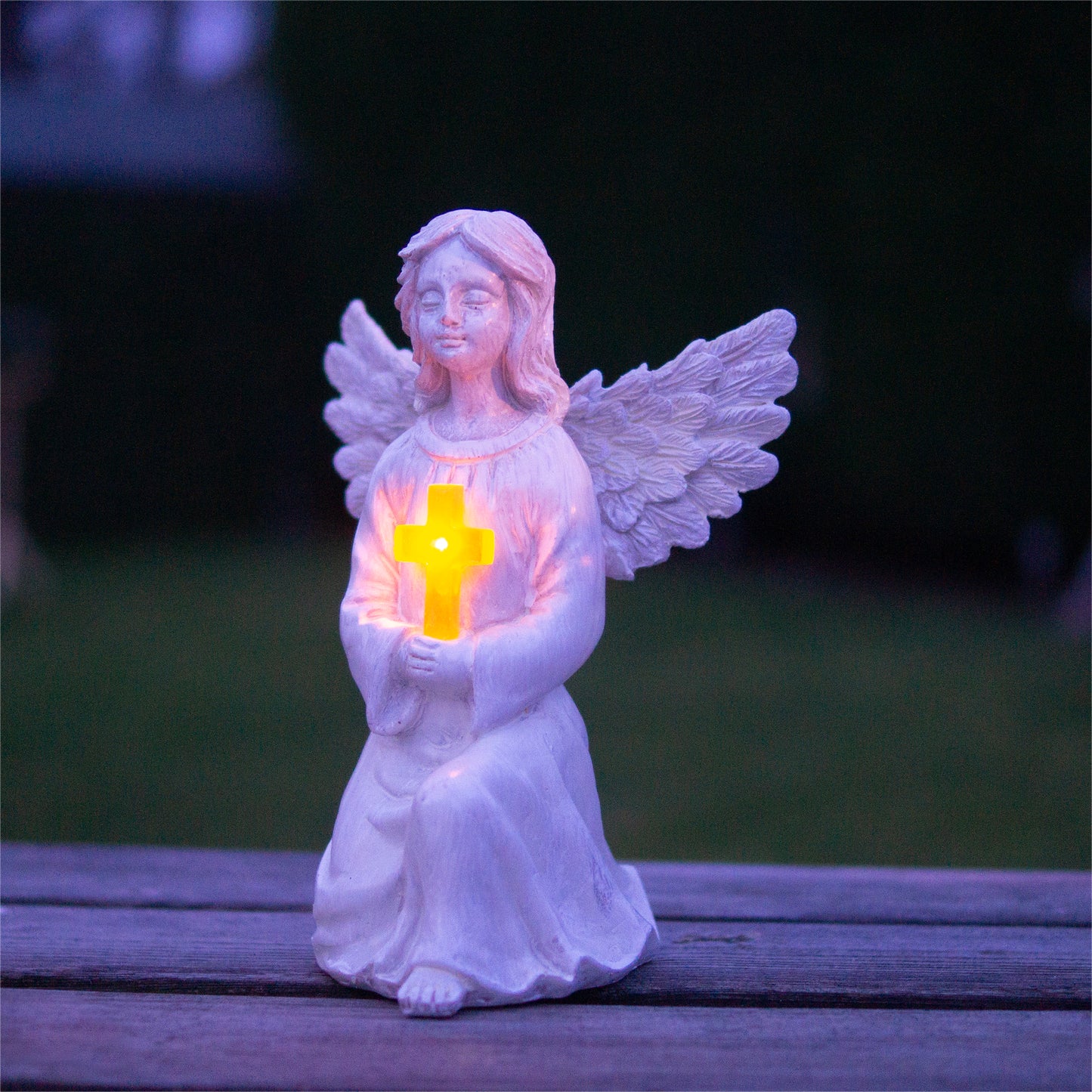 LED Solar Powered Guardian Angel Stake Light