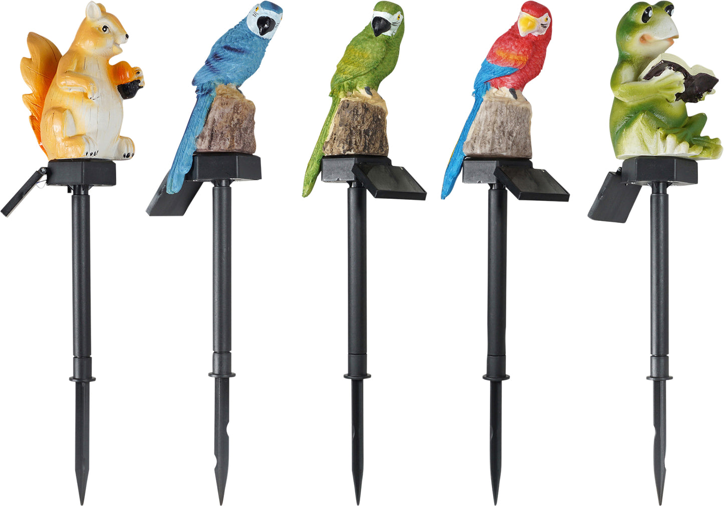 LED Solar Powered Animal Themed Garden Waterproof Lamp Lights (Set of 5)