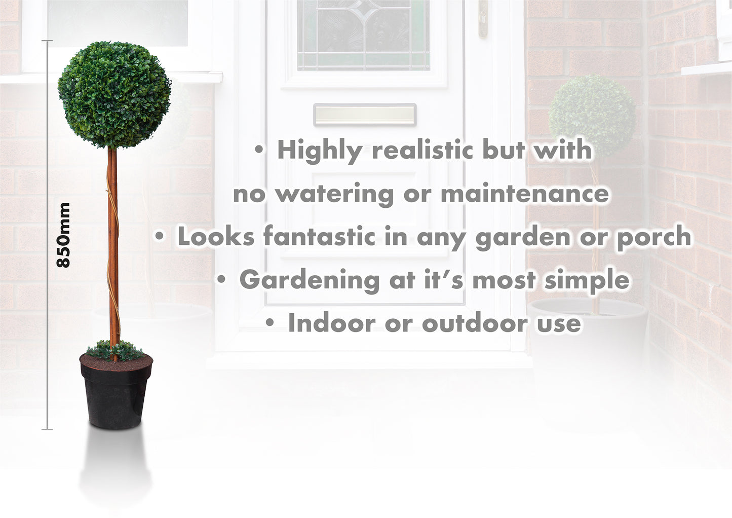 Artificial Topiary Ball Tree 85cm