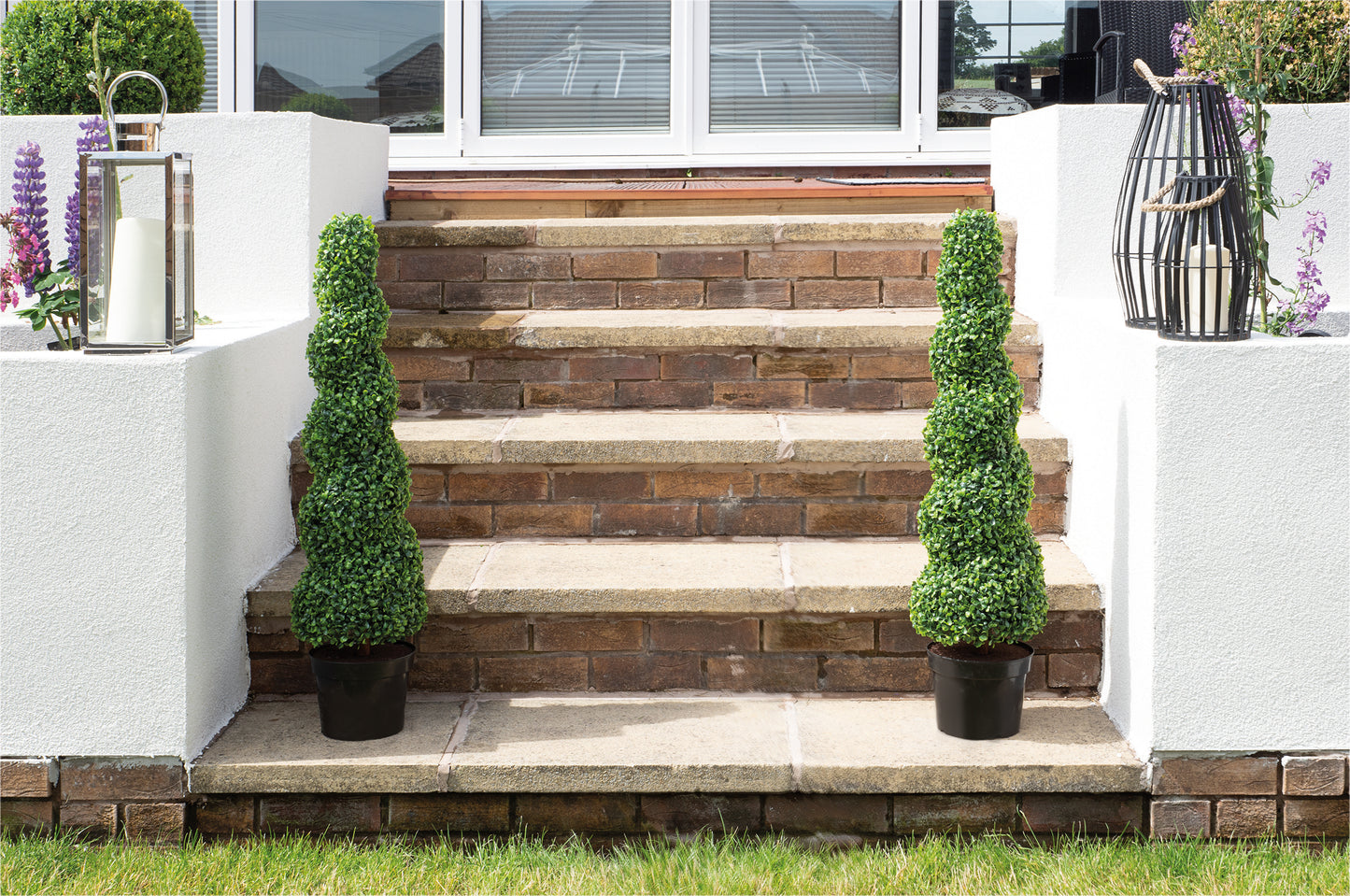 Artificial Topiary Spiral Tree 95cm