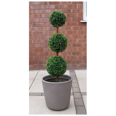 Artificial Topiary Triple Ball Tree 90cm