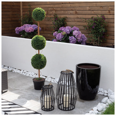 Artificial Topiary Triple Ball Tree 120cm
