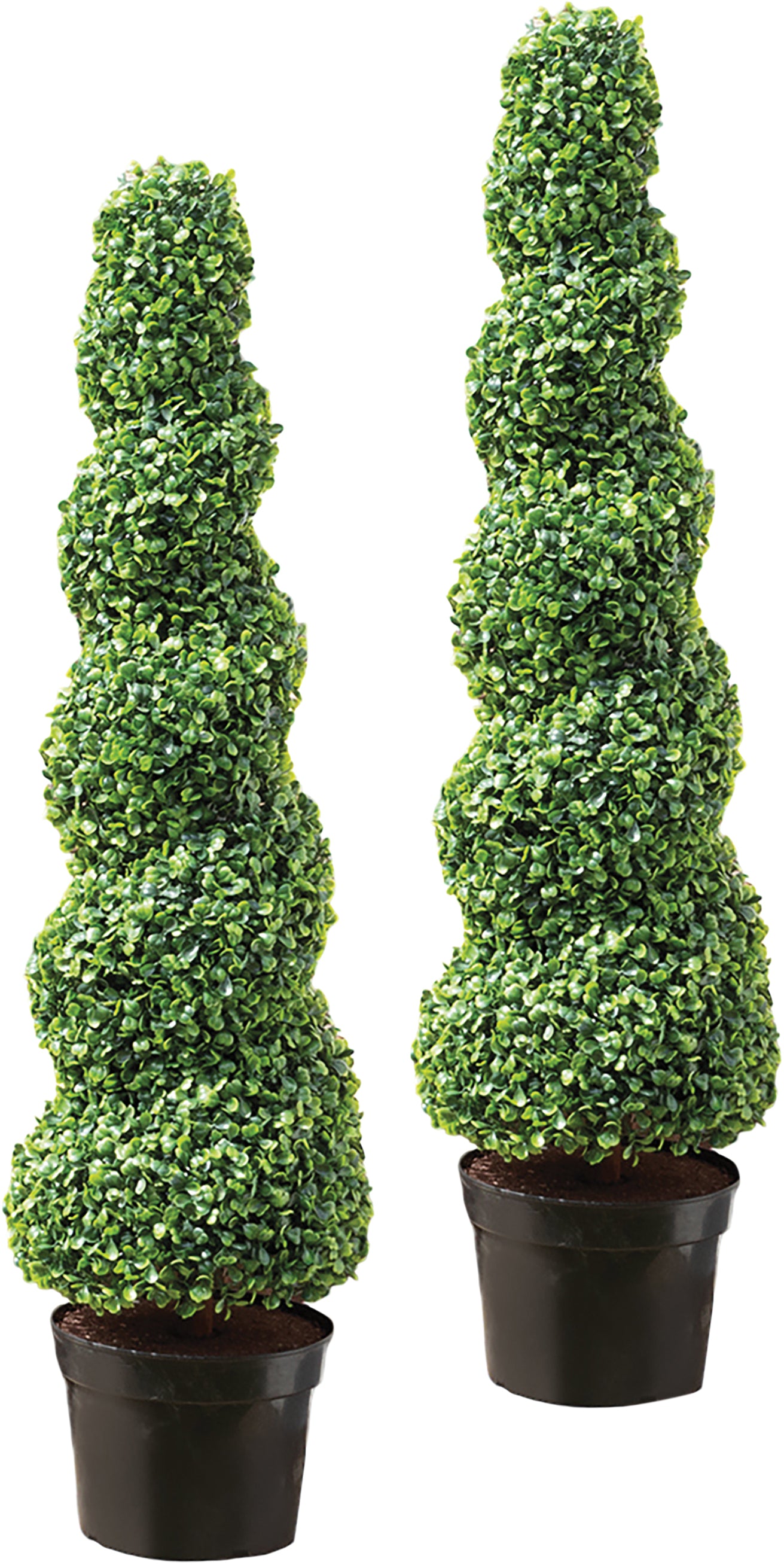 Artificial Topiary Spiral Tree 95cm - Pack of 2