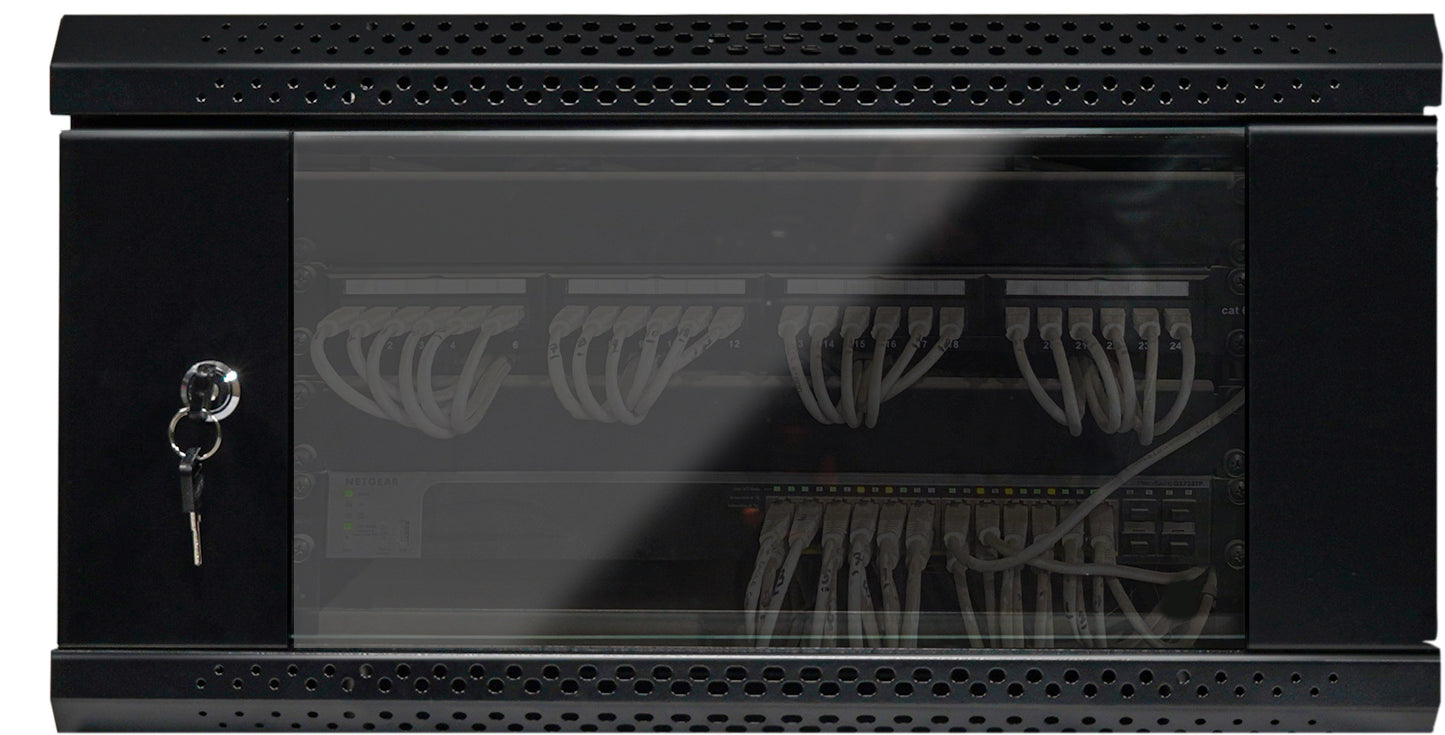 4U 19" Wall Mountable / Desktop 400mm Deep Flatpack Self Assembly Welded Steel Rack